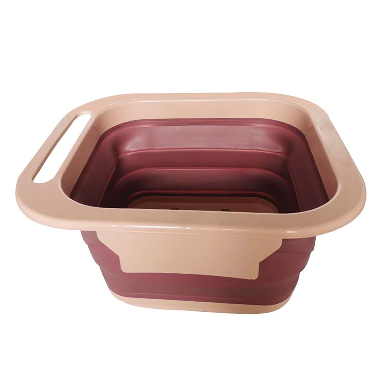 7389 Foldable Soaking Foot Massage Tub, Spa Basin, Bucket with Massage Roller, Suitable For Home Spa Pedicure Relieve Stress DeoDap