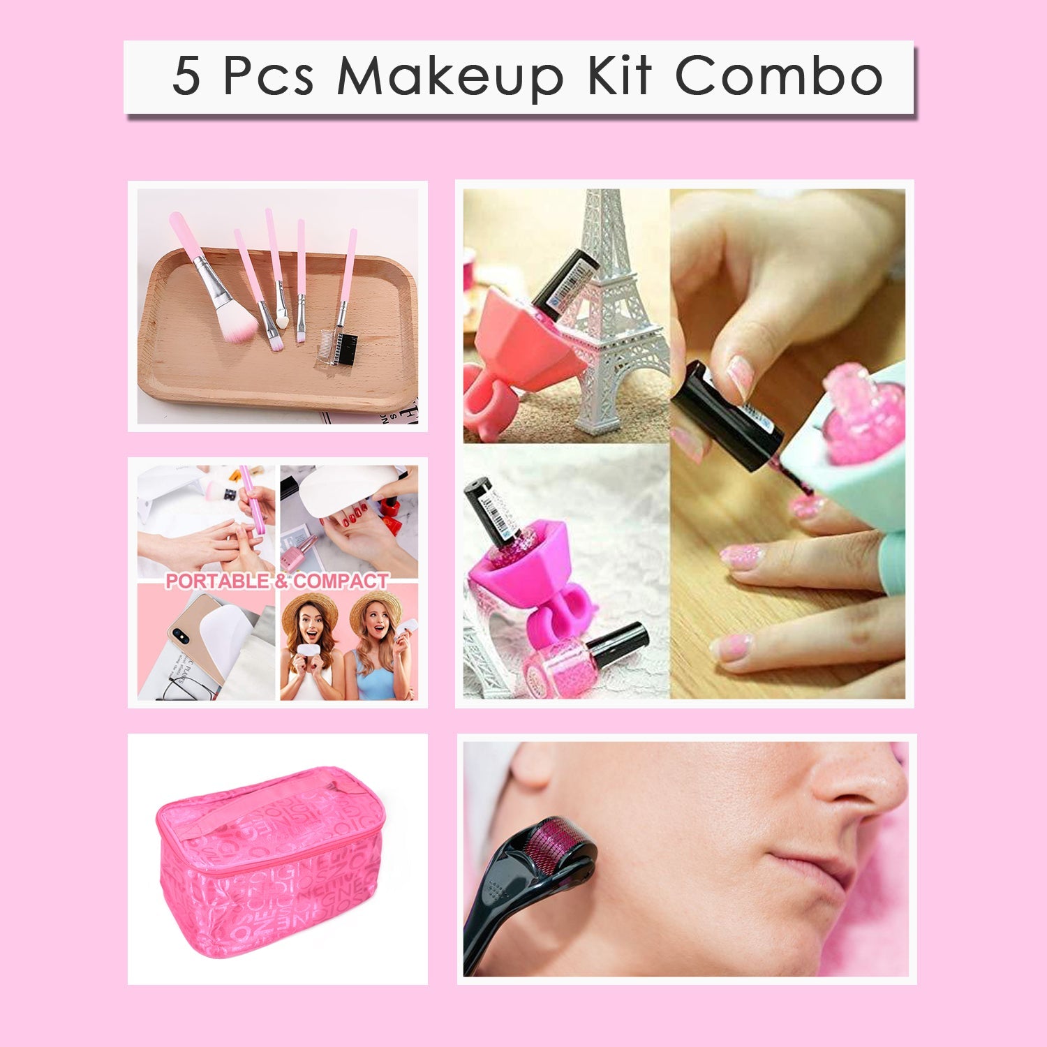 6231 5pc Makeup tools kit for girls and women DeoDap