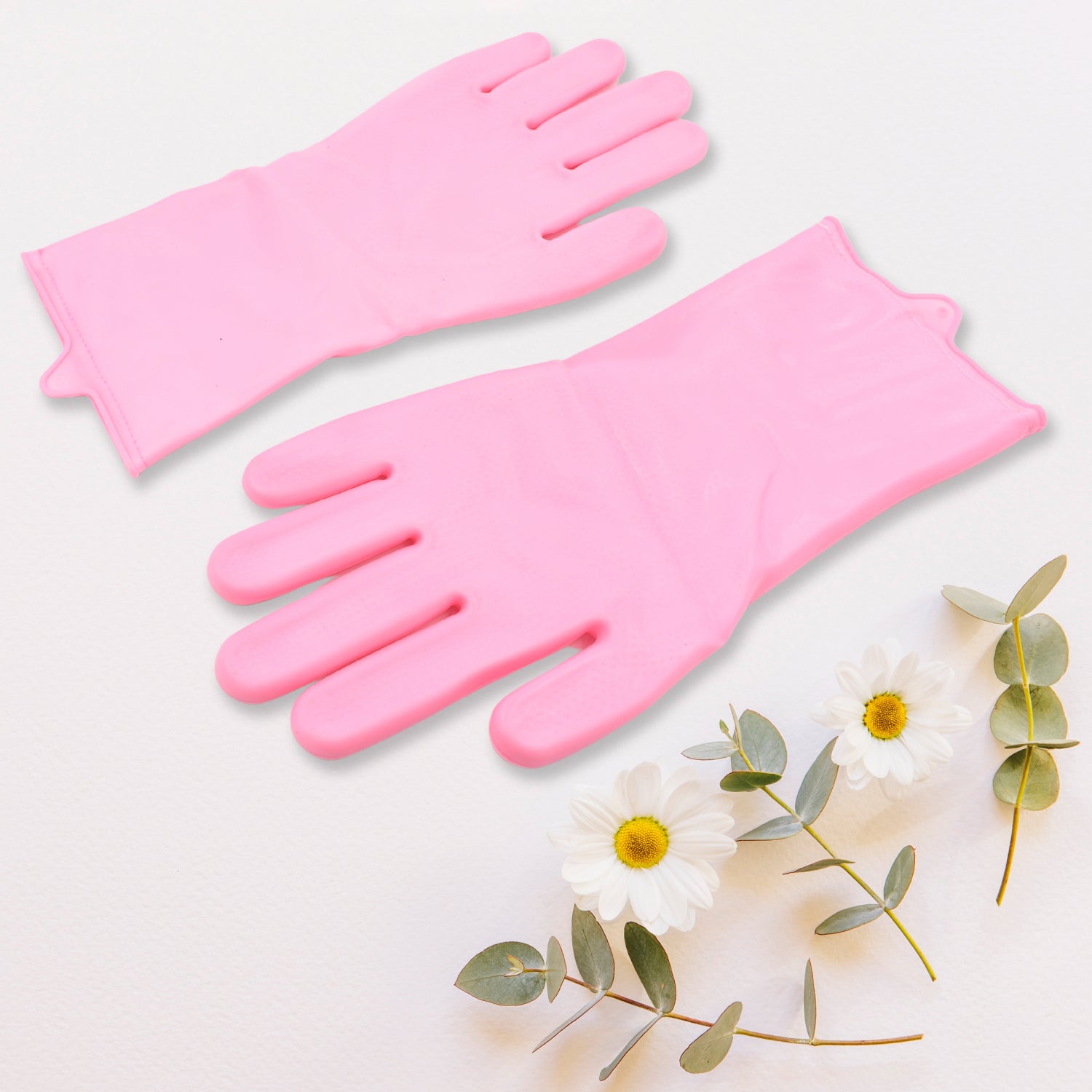 8740 Dishwashing Gloves with Scrubber| Silicone Cleaning Reusable Scrub Gloves for Wash Dish Kitchen| Bathroom| Pet Grooming Wet and Dry Glove (1 Pair, 155Gm)