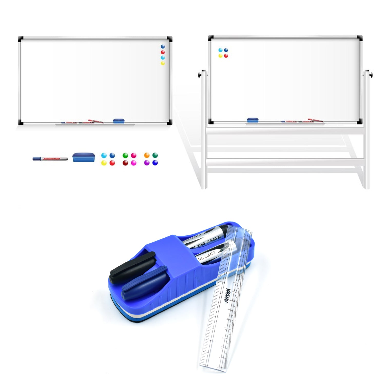 4839 Duster Ruler And Marker Used While Studying By Teachers And Students In Schools And Colleges Etc. freeshipping - DeoDap