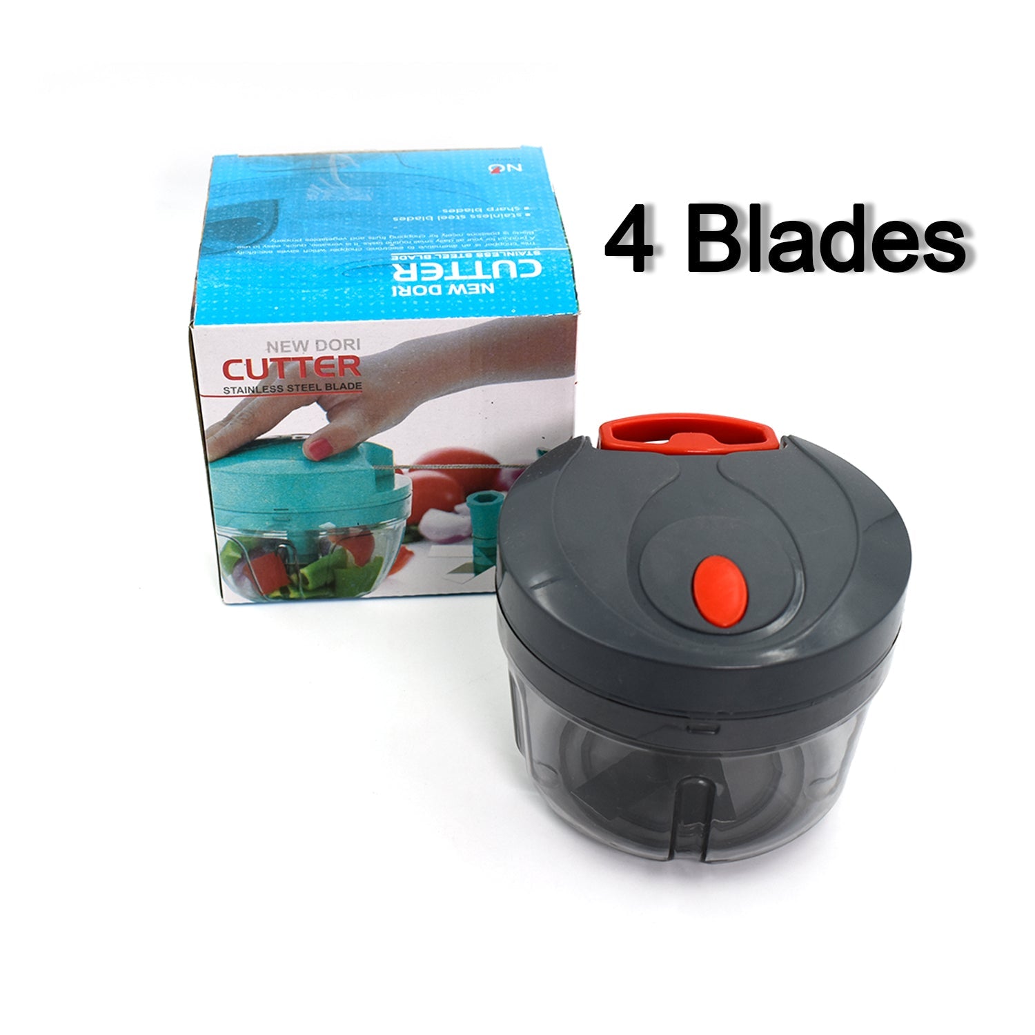 2784 4 Blade Handy Chopper For Chopping And Cutting Of Types Of Fruits And Vegetables Easily. DeoDap