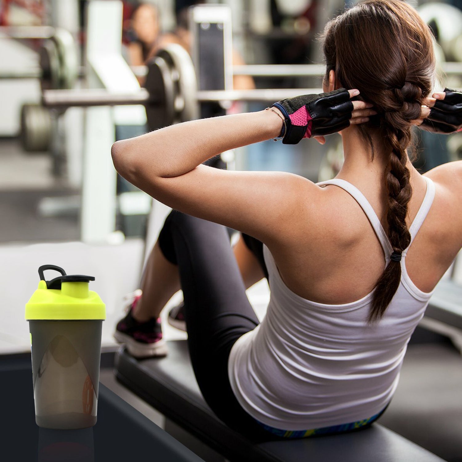 2751 Gym Shaker Bottle Used For Protein Intake On Daily Gym Use. freeshipping - DeoDap