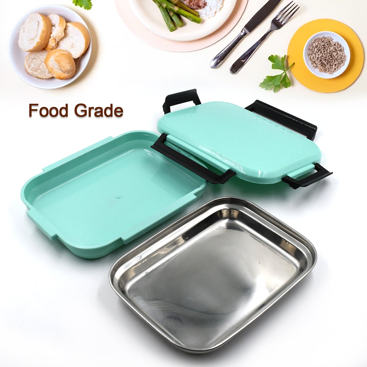 5367 Lunch Box Food Containers for School Vivid Insulated Lunch Bag Keep Fresh Delicate Leak-Proof Anti-Scalding BPA-Free Perfect for a Filling Lunch Outdoor DeoDap