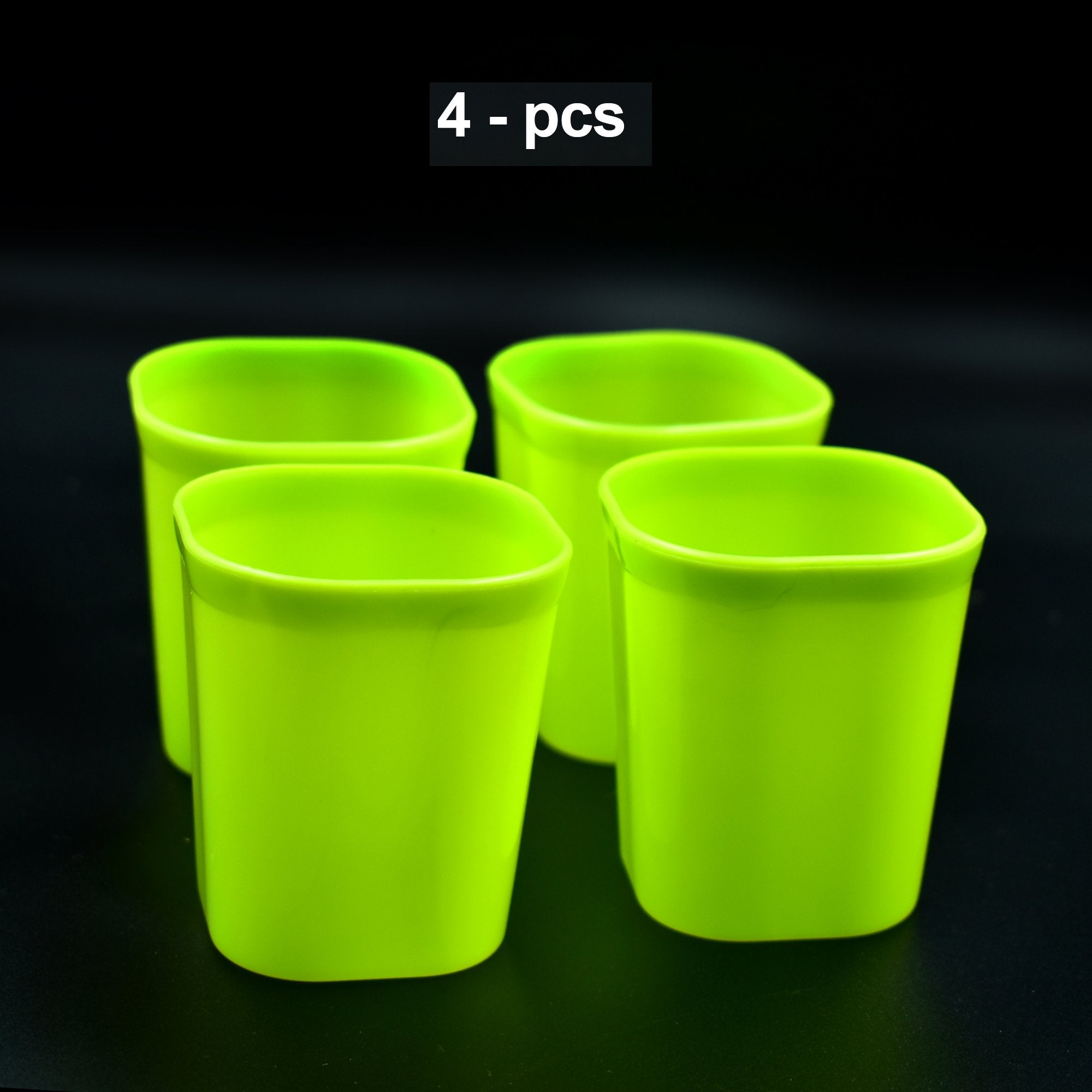 2426 Plastic Drinking Glass Set For Drinking Milk Water Juice (Pack of 4) - SkyShopy