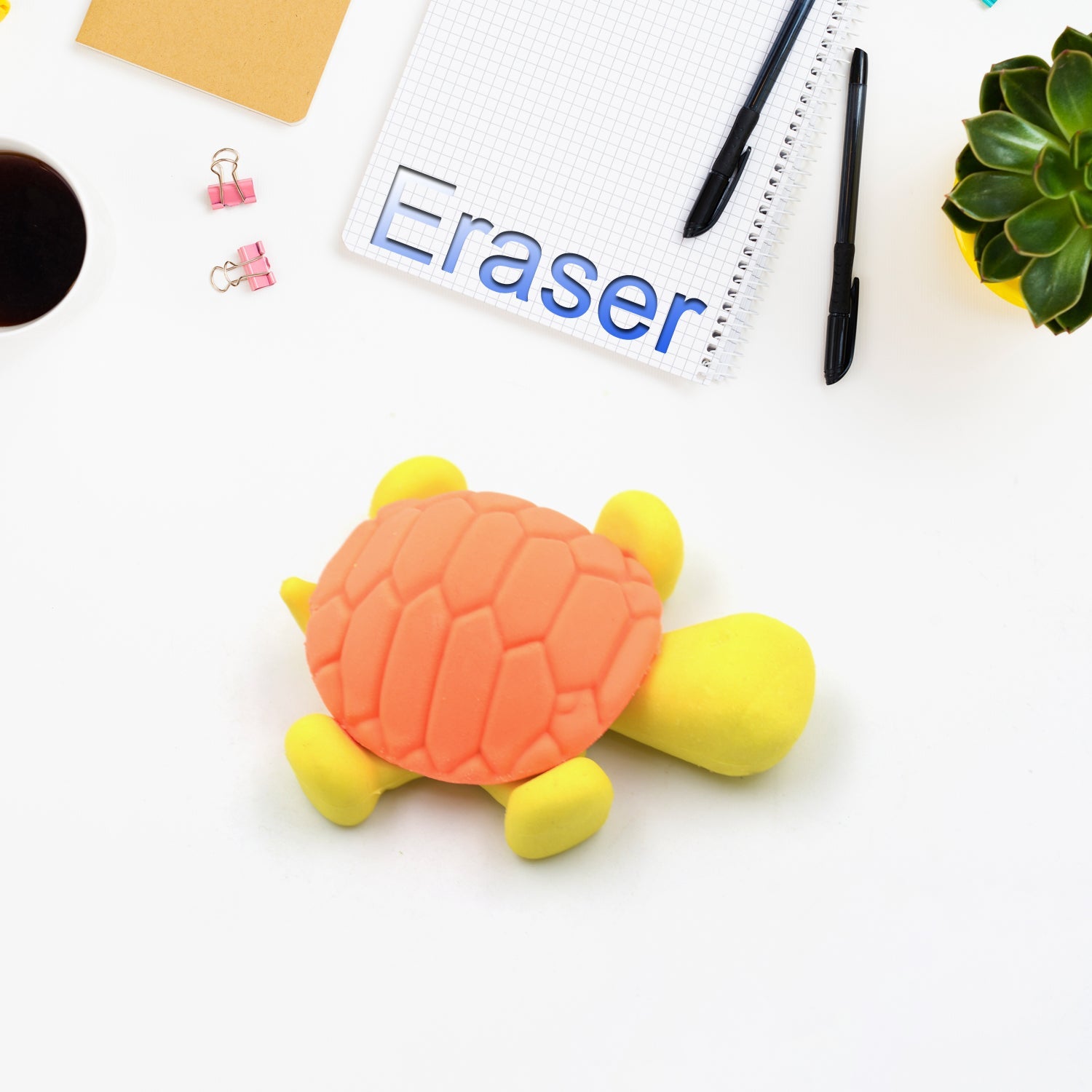 4114 Rubber Animal Erasers Tortoise Eraser Students Kids Cartoon Erasers Classroom Reward Pencils Erasers for School Kids Idea for Kid's Birthday Return Gift (1 Pc)