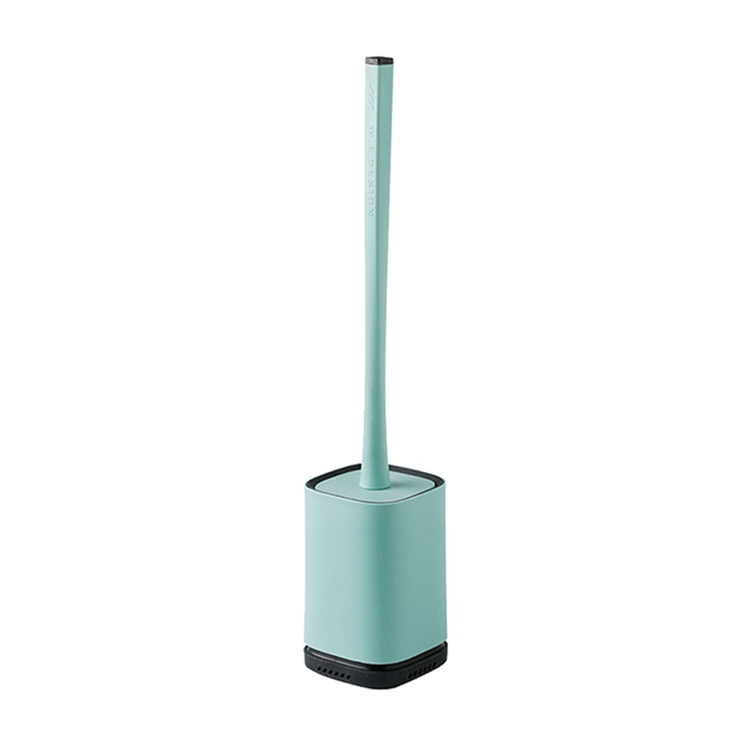 7601 Silicone Toilet Brush with Holder Stand , Brush for Bathroom Cleaning, Cleaning Silicone Brush and Holder DeoDap