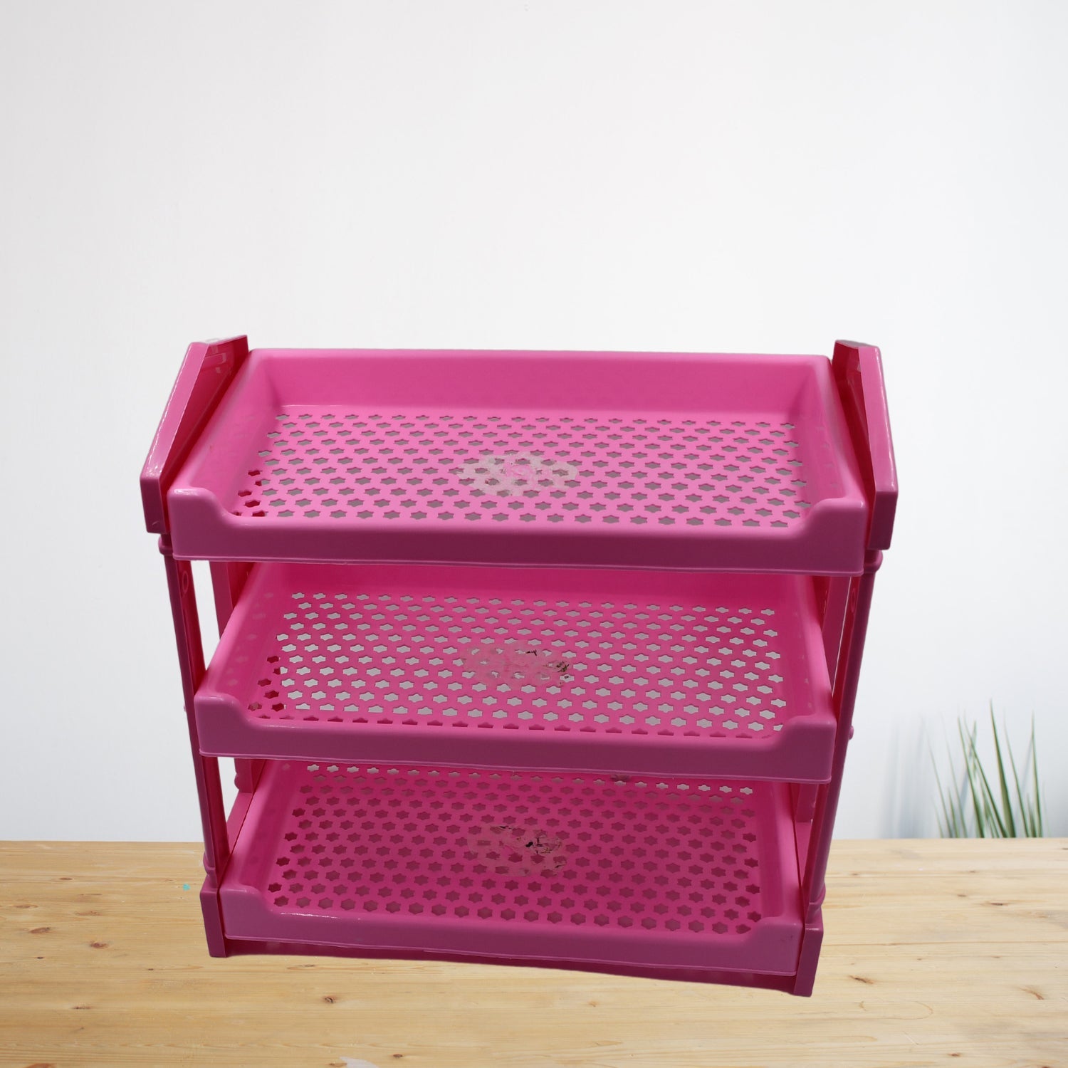 0169 Plastic 3in1 Multipurpose Organizer Storage Rack/Shelf for Kitchen/Bathroom/Room