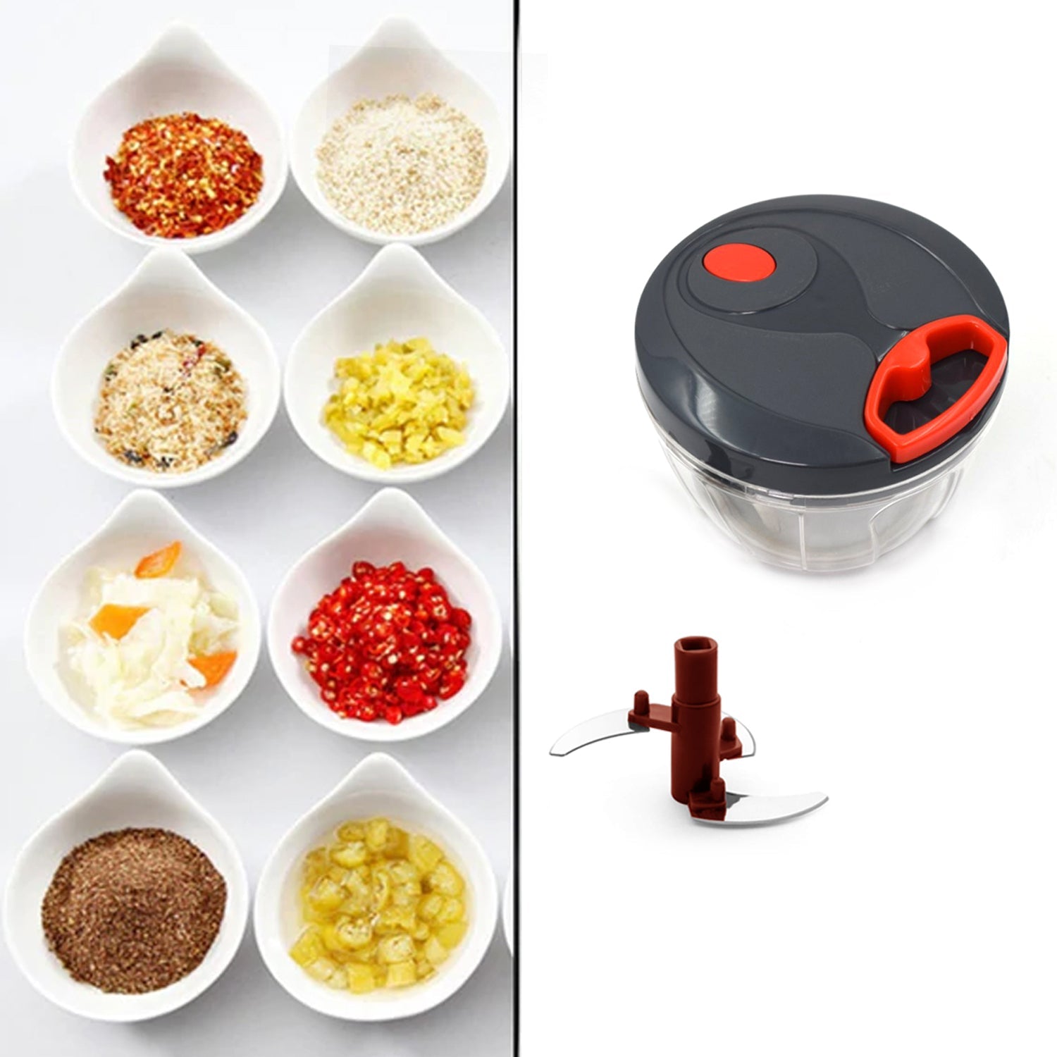 0080 A Atm Chopper 450 ML used for chopping and cutting of various fruits and vegetables in all kinds f household kitchen purposes and all. freeshipping - DeoDap