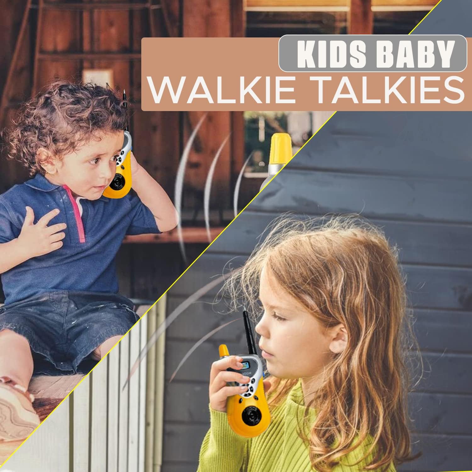 4481 Walkie Talkie Toys for Kids 2 Way Radio Toy for 3-12 Year Old Boys Girls, Up to 80 Meter Outdoor Range DeoDap