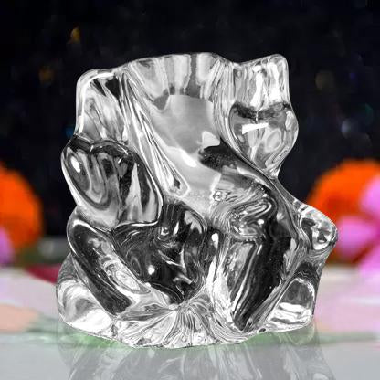 1195 Crystal Glass Ganesha Idol for Home, Office and Car Dashboard - SkyShopy