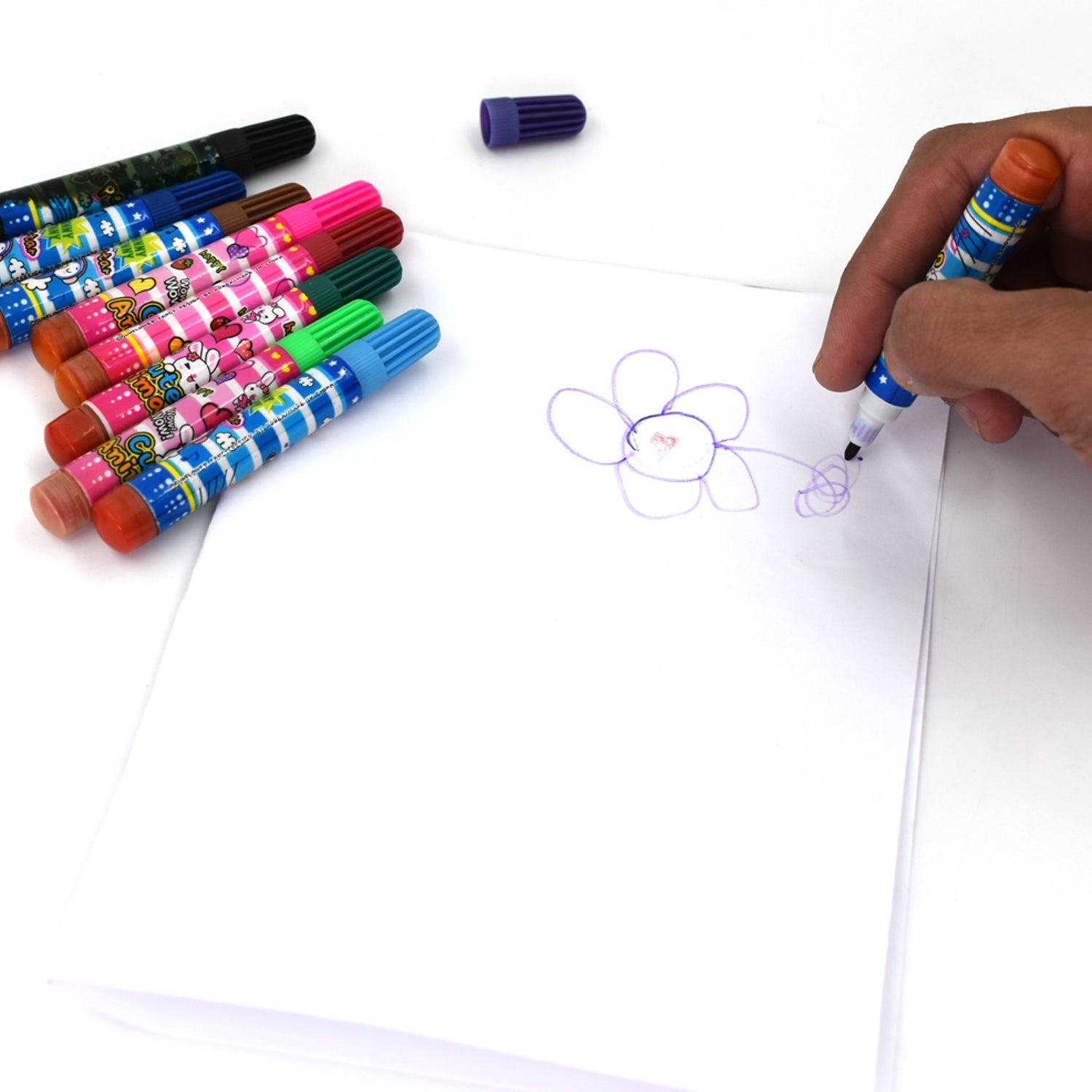 4814 Watercolor Brush Pen Color Sketch Pen 10 pieces for Stationary, Painting Pen, Drawing, Art Supplies (Multicolor) - DeoDap