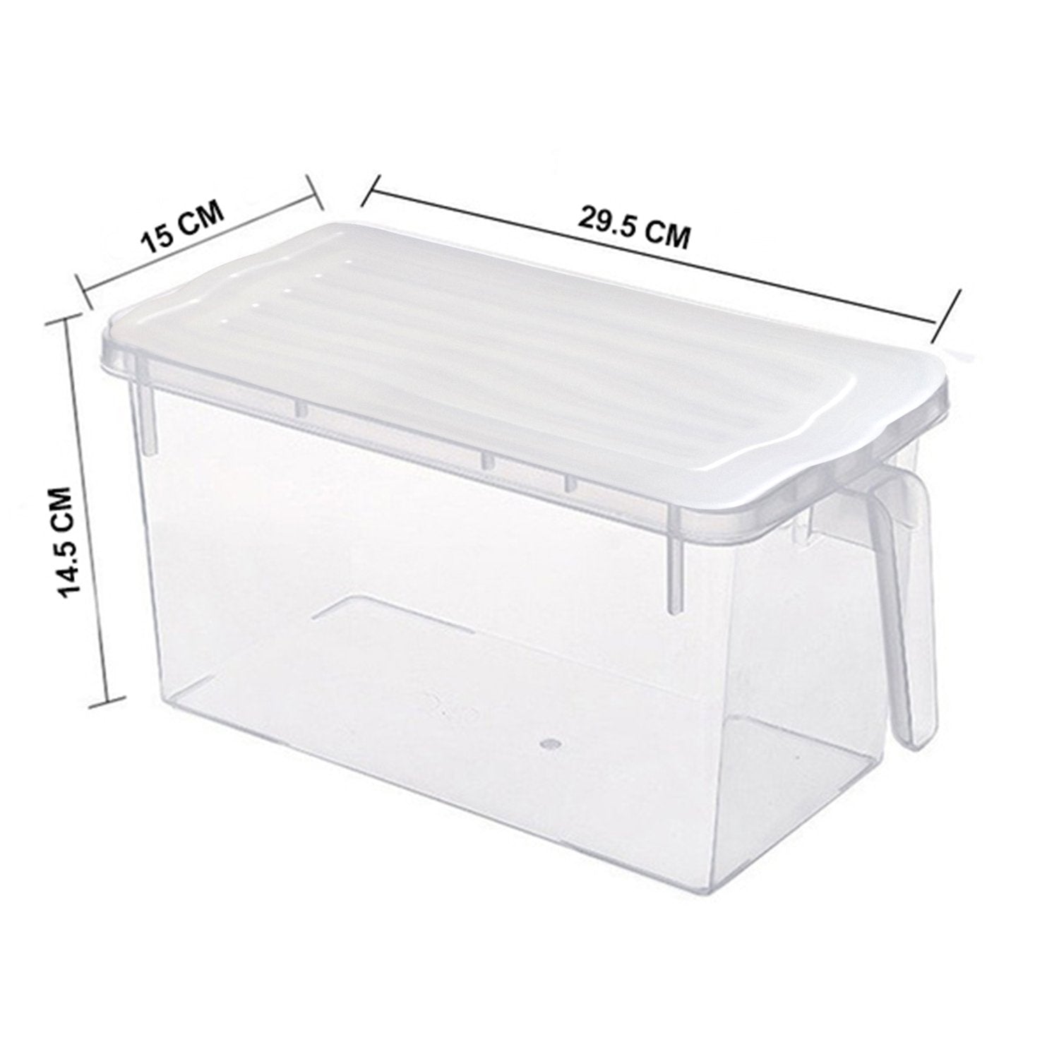 2519 Square Refrigerator Organizer Fresh-Keeping Box Case Kitchen Storage Box