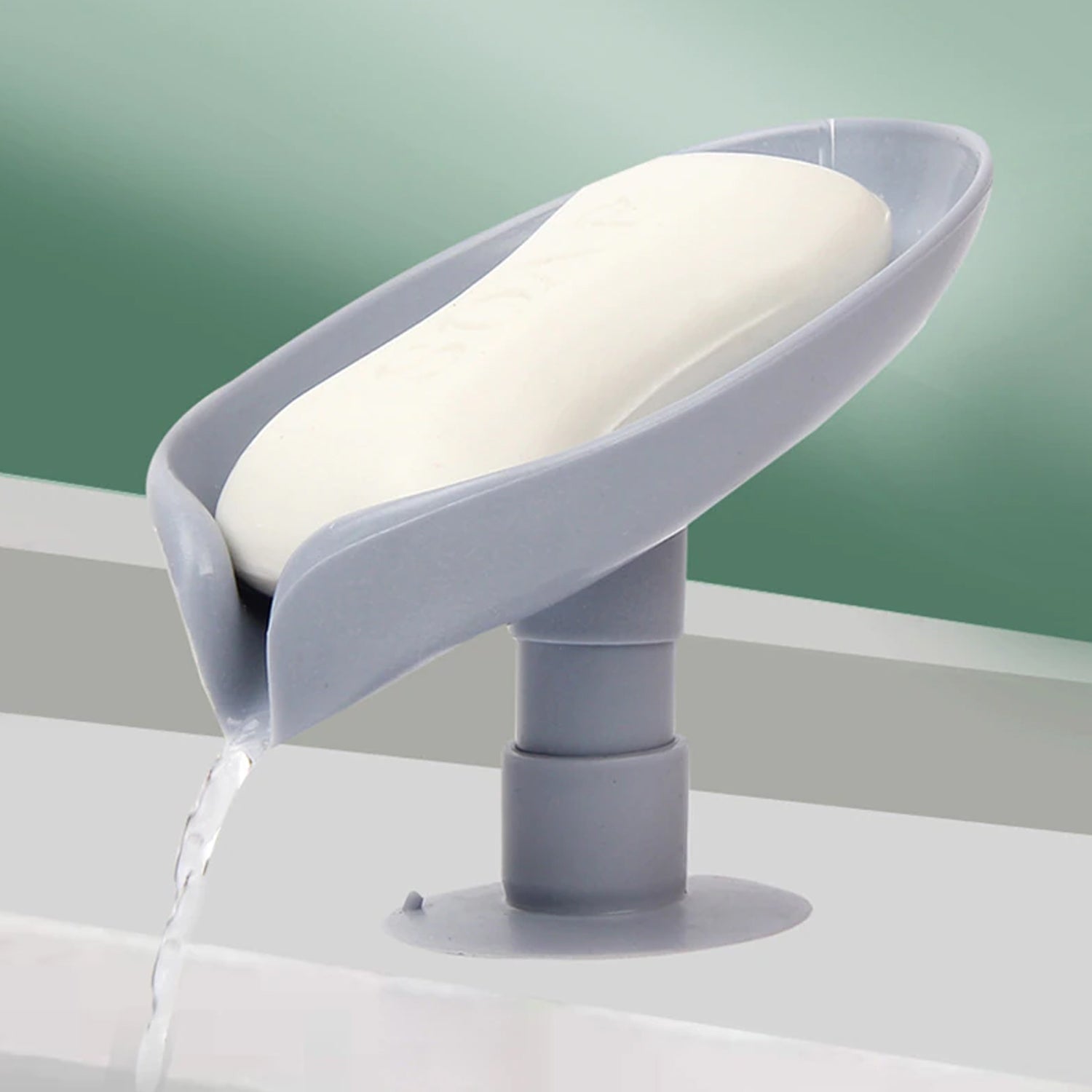 4831 Self Draining Soap Holder for Bathroom Leaf Shape Soap Dish Kitchen Soap Tray freeshipping - DeoDap