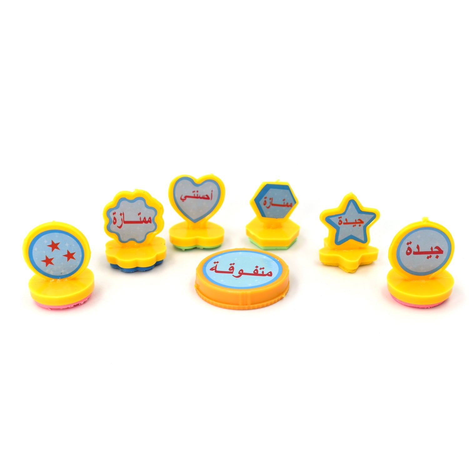 4802 Unique Different Shape Stamps 7 pieces for Kids Motivation and Reward Theme Prefect Gift for Teachers, Parents and Students (Multicolor) freeshipping - DeoDap