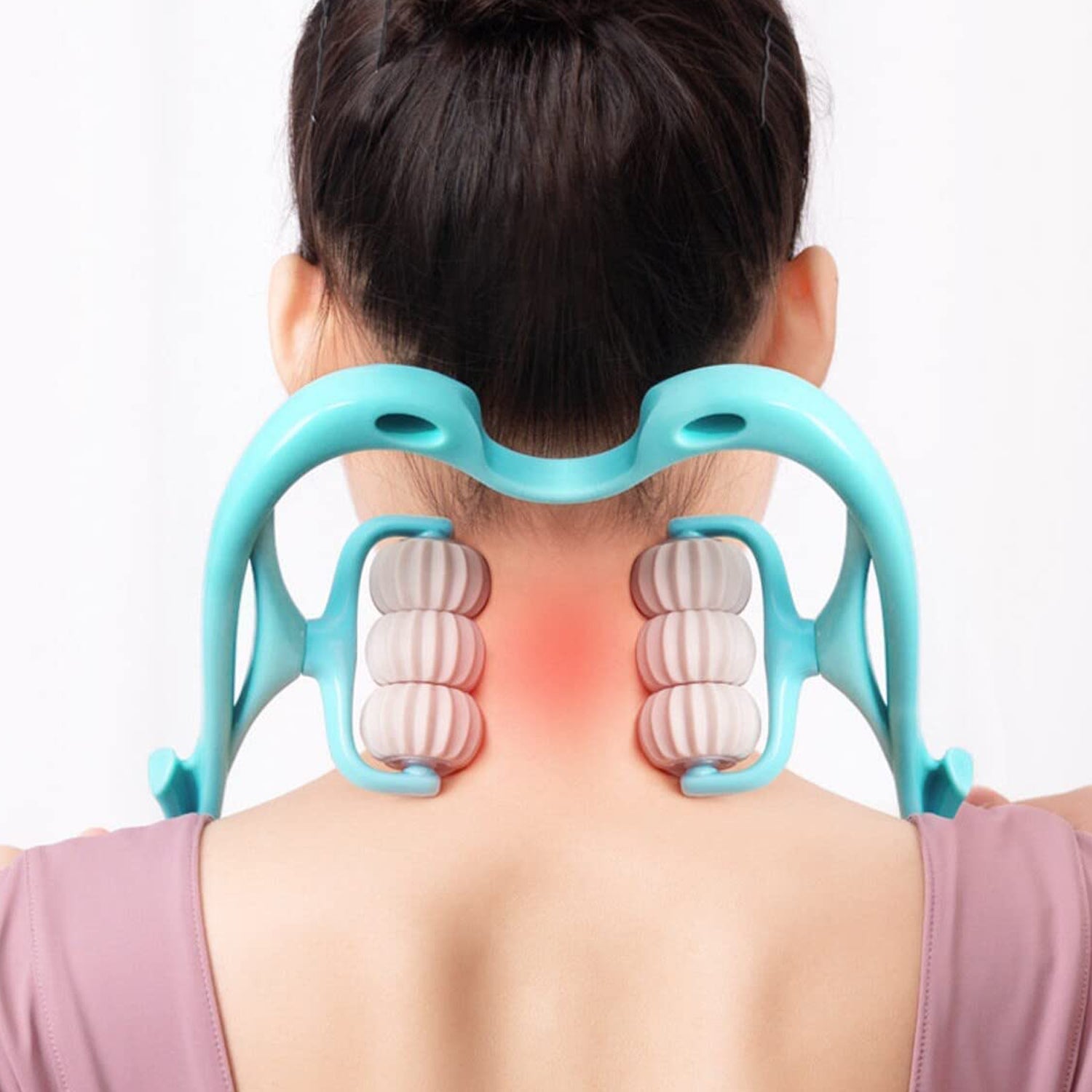 6593A  NECK SHOULDER MASSAGER, PORTABLE RELIEVING THE BACK FOR MEN RELIEVING THE WAIST WOMEN (1PC)