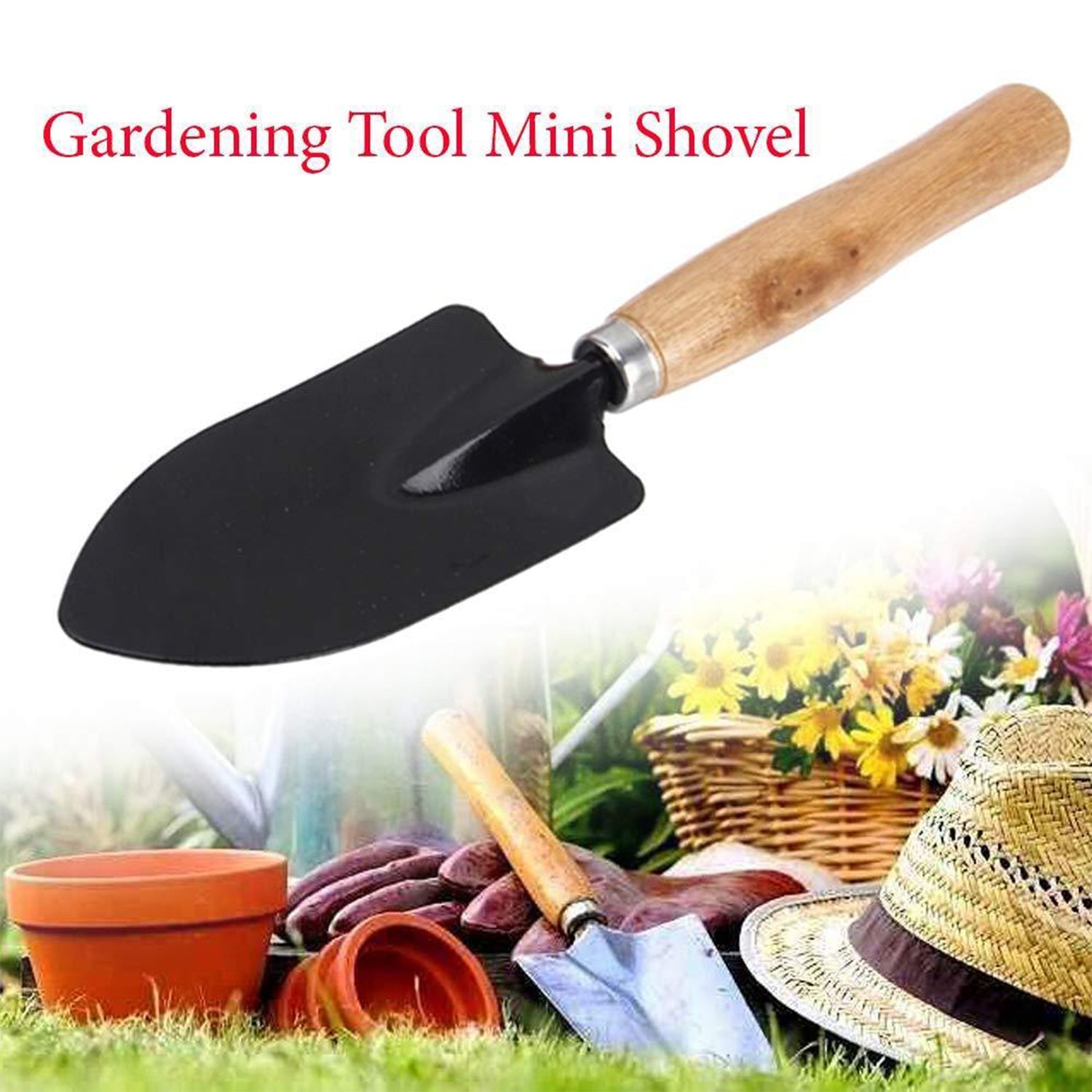 0542A 3pc Small Gardening Tools for Home Garden (Hand Cultivator, Small Trowel, Garden Fork) DeoDap