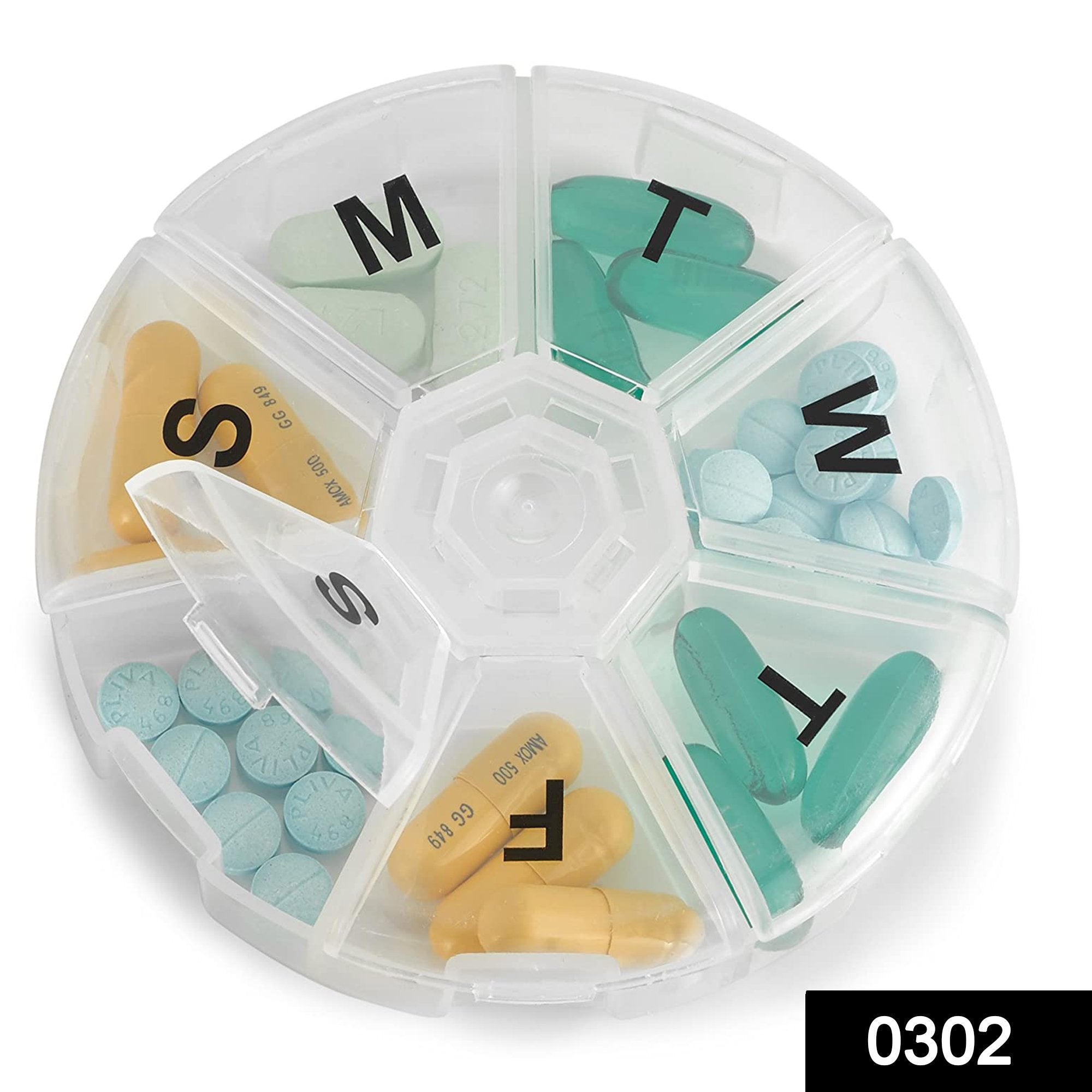 0302 7 Day Weekly Mini Pill Medicine Box Holder Storage Container Case Pill Box Splitters Travel Pill Box - SkyShopy