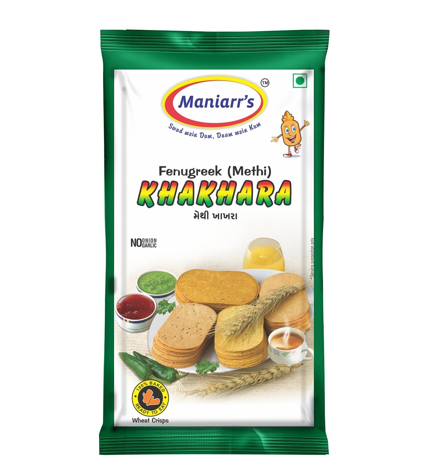 0004 A2 Maniarrs Khakhara with 4 Flavors (360 gm, Pack Of 8) - SkyShopy