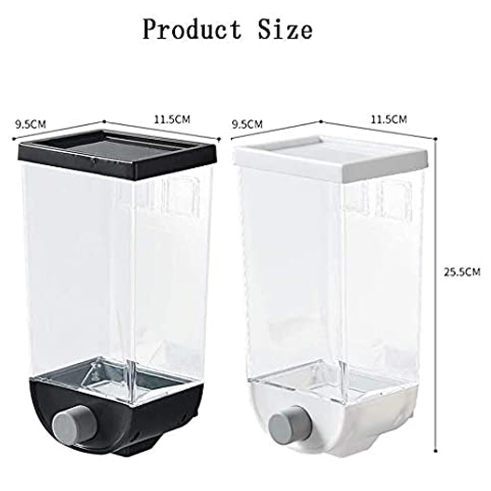 2325 Wall Mounted Cereal Dispenser Tank Grain Dry Food Container (1500ML) (Multicolour) - SkyShopy