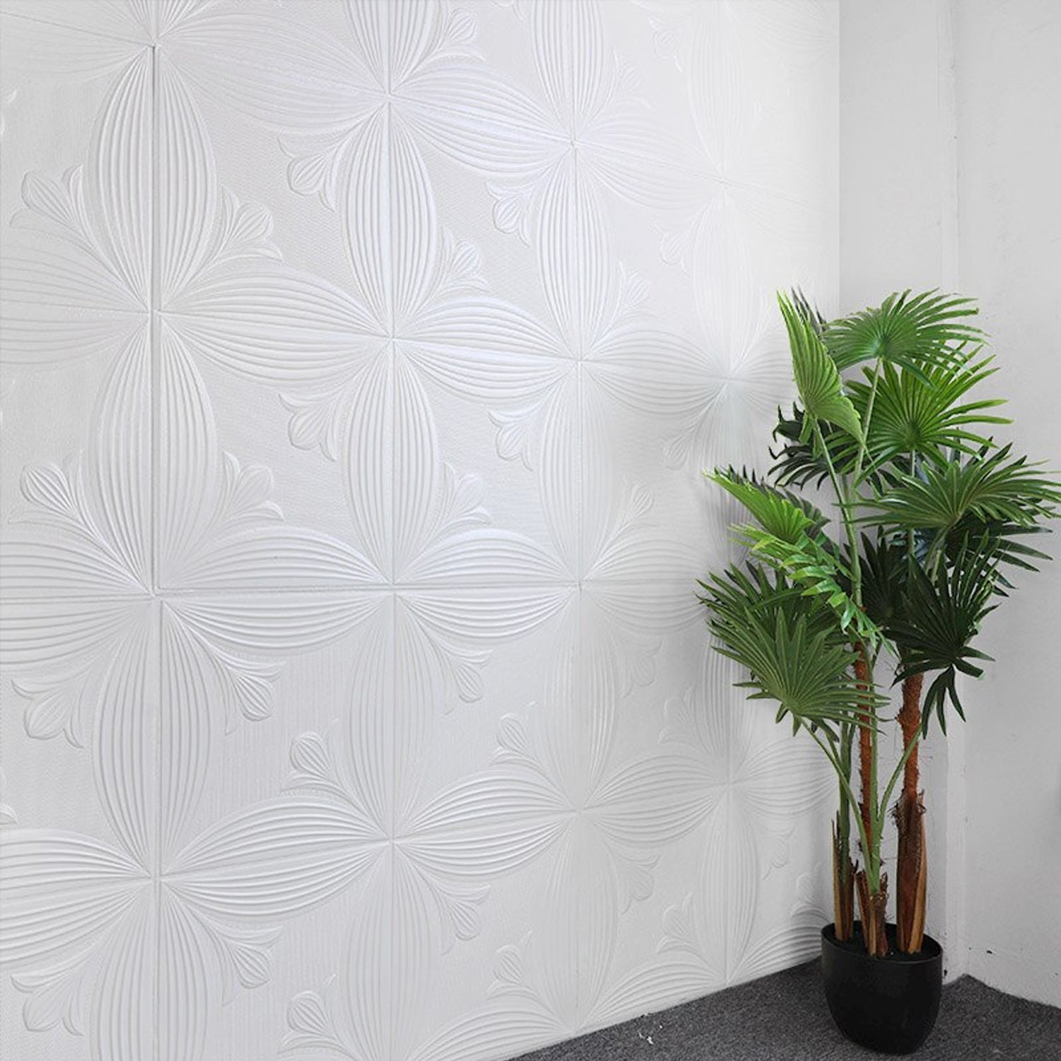 9308 Design Wallpaper 3D Foam Wallpaper Sticker Panels I Ceiling Wallpaper For Living Room Bedroom I Furniture, Door I Foam Tiles DeoDap