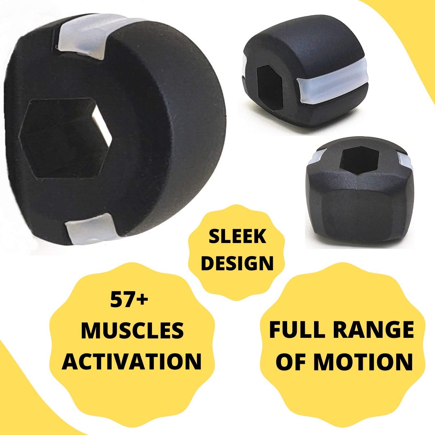 6101V Black Jaw Exerciser Used To Gain Sharp And Chiselled Jawline Easily And Fast. freeshipping - DeoDap