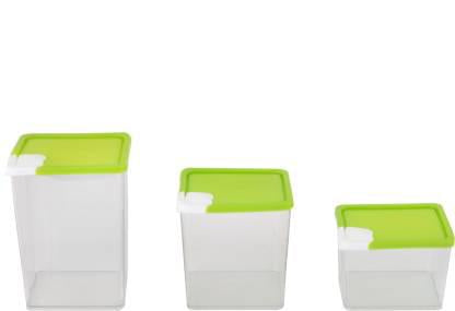 2149 Multipurpose Transparent Storage Jars & Container Set 400ml, 600ml, 800ml (Pack of 3) - SkyShopy