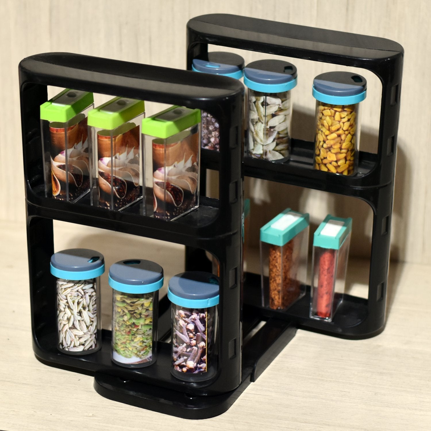 2621 Cabinet Caddy, Modular Rotating Spice Rack Multi-functional