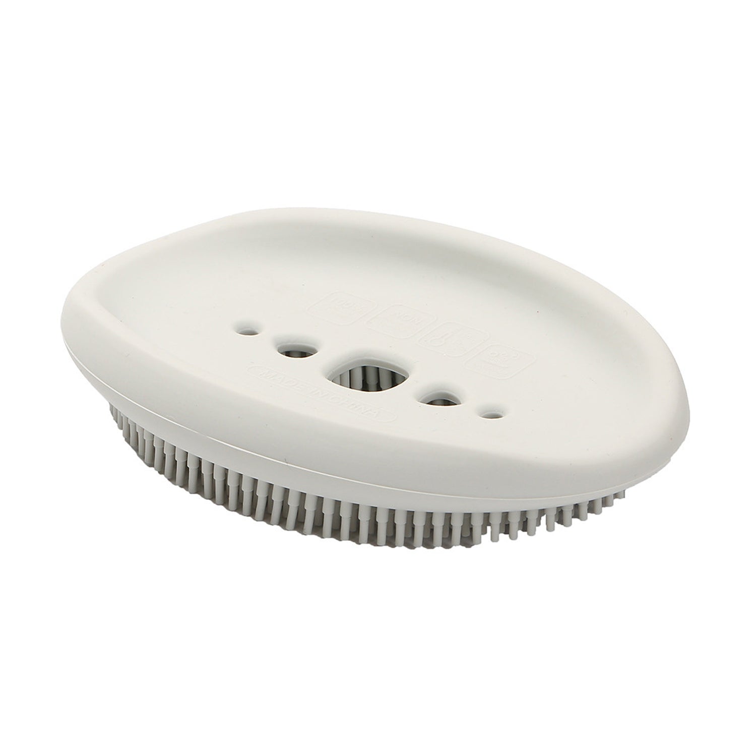6137 2 in 1 Silicone Cleaning Brush used in all kinds of bathroom purposes for cleaning and washing floors, corners, surfaces and many more things.