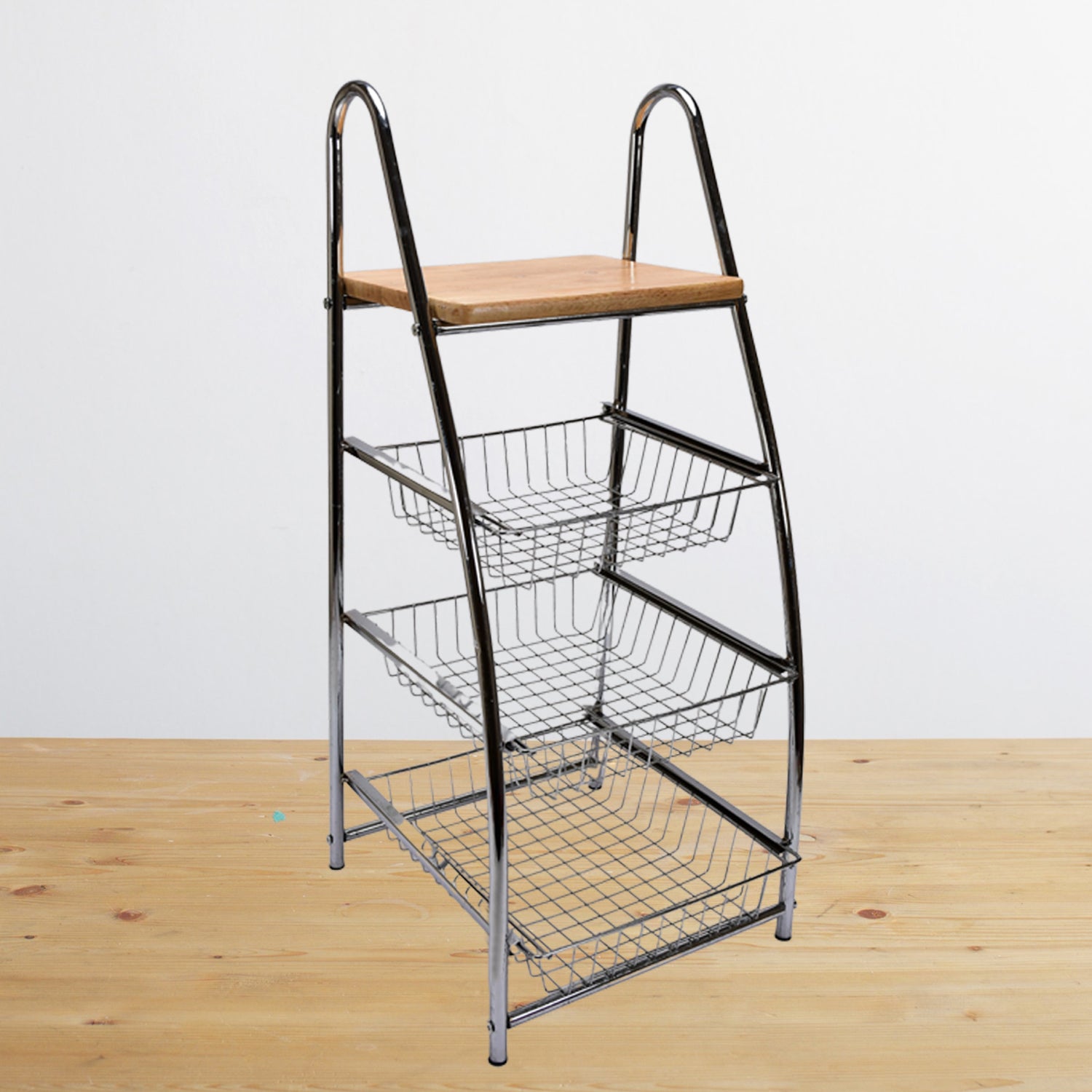7669 Tkolley Steal High Quality Rack 3 Tier For Kitchen Use DeoDap