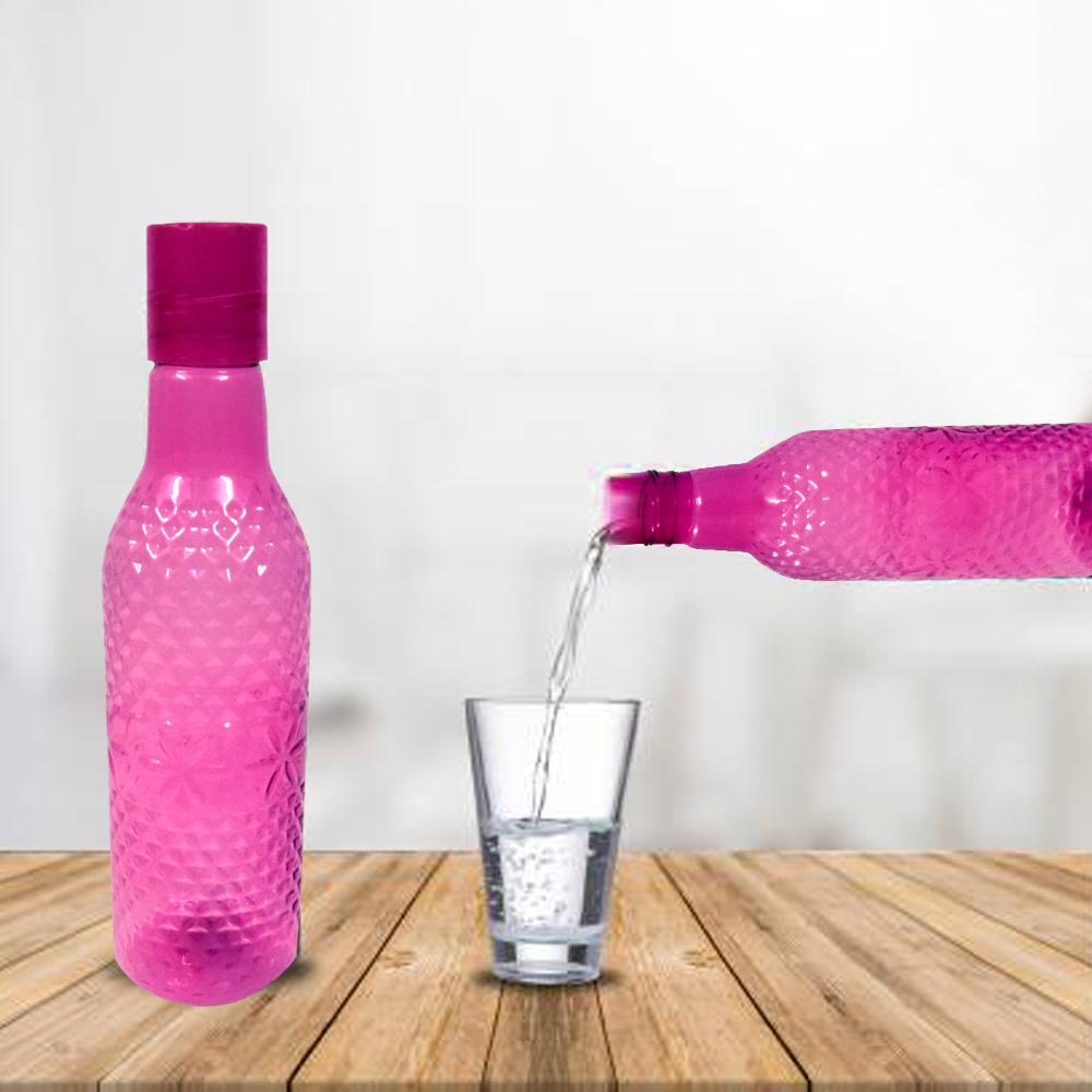 2311 Unbreakable & Leak-Proof Plastic Diamond Round Water Bottle (1100Ml) - SkyShopy