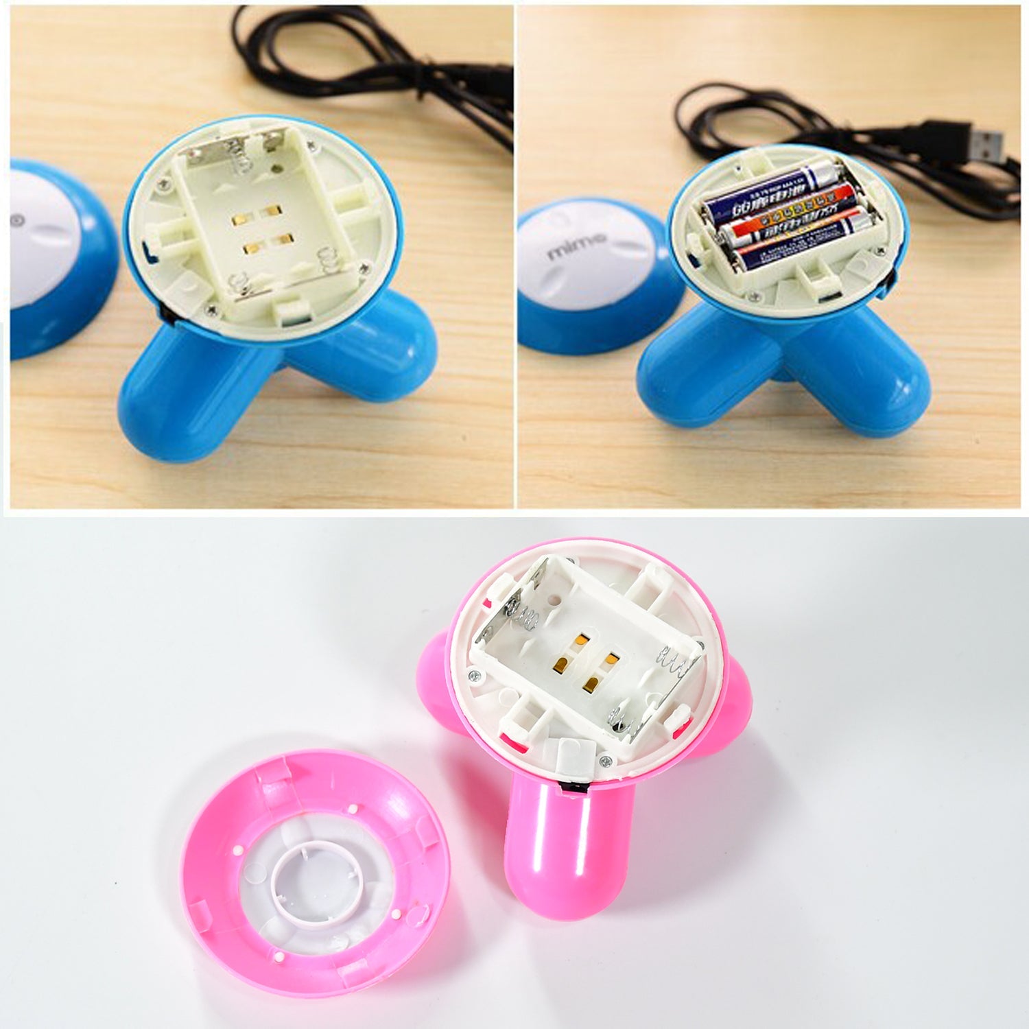 0367A Electric Mini Vibration Full Body Massager (Multicolor) DeoDap
