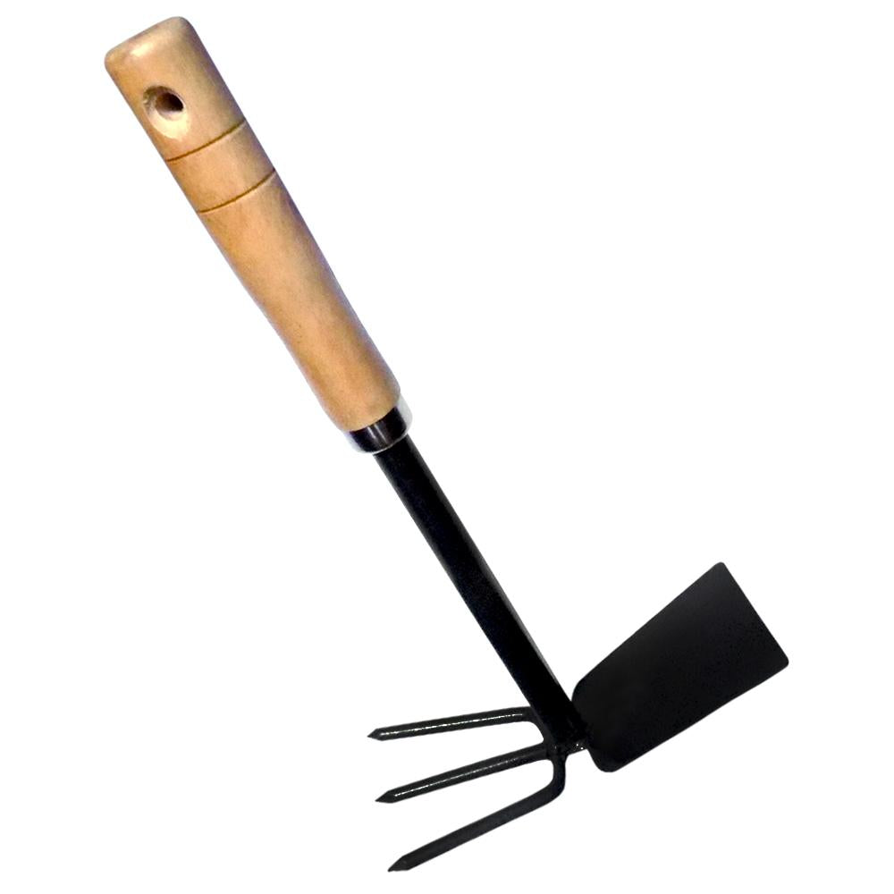1578 2 in 1 Double Hoe Gardening Tool with Wooden Handle - SkyShopy