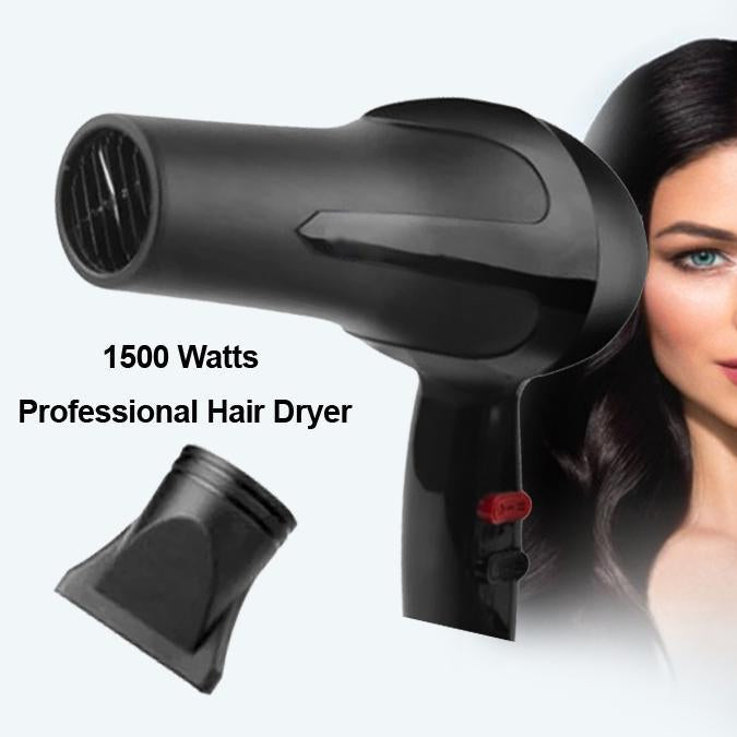 0386 1500 Watts Professional Hair Dryer 2888 (Black) - SkyShopy