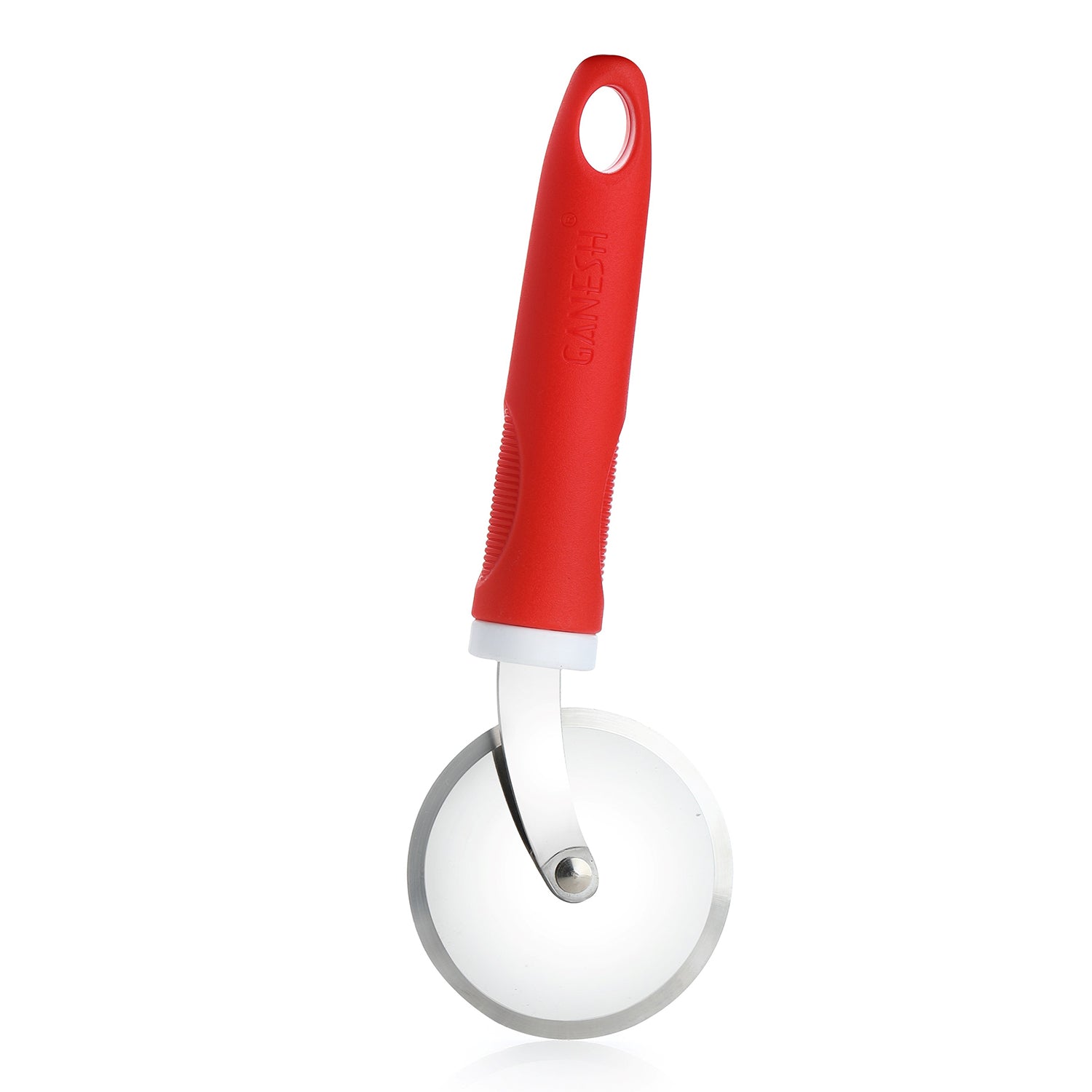 8707 Ganesh PIZZA / PASTRY CUTTER Wheel Pizza Cutter  (Stainless Steel) DeoDap