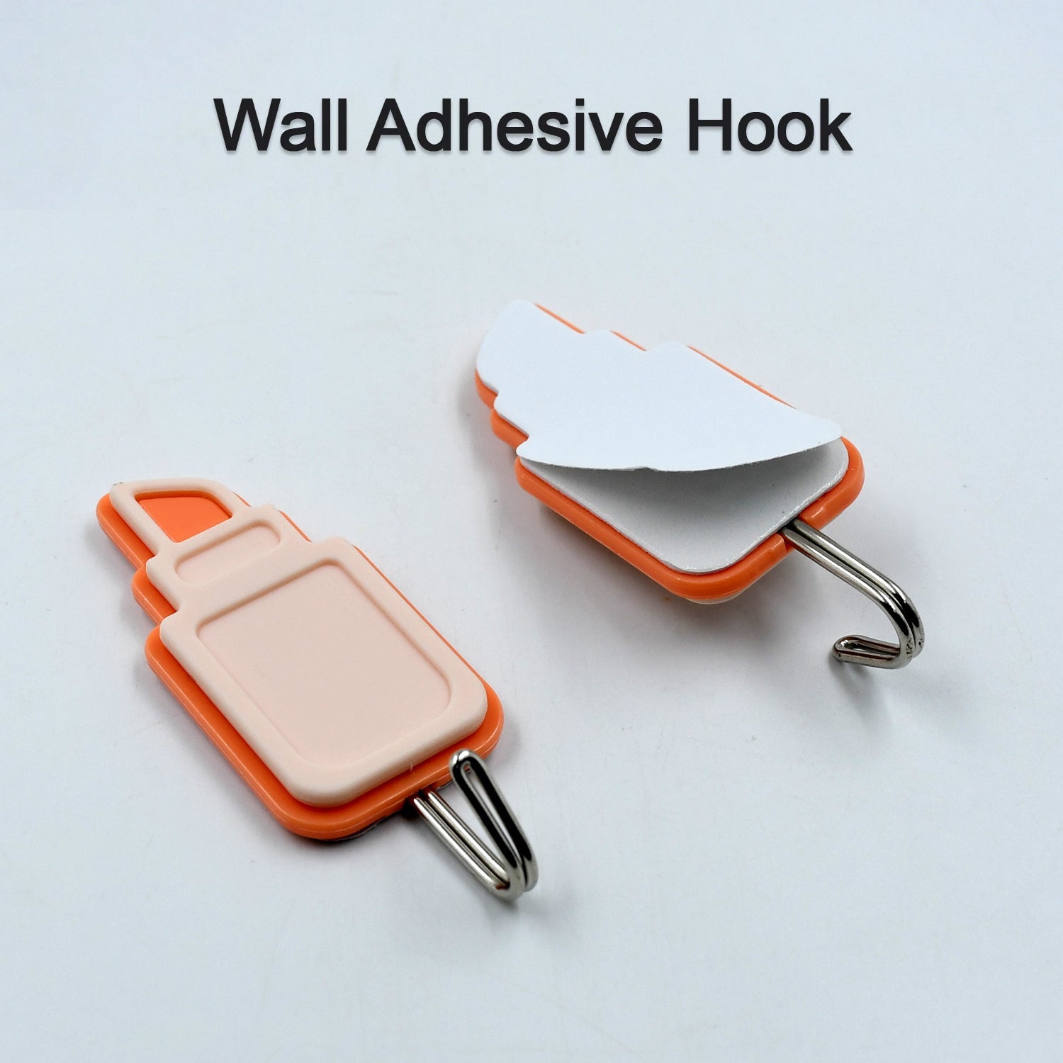 4587 Fancy Self Adhesive Printed Waterproof Adhesive Strong Wall Hook (2pc) DeoDap