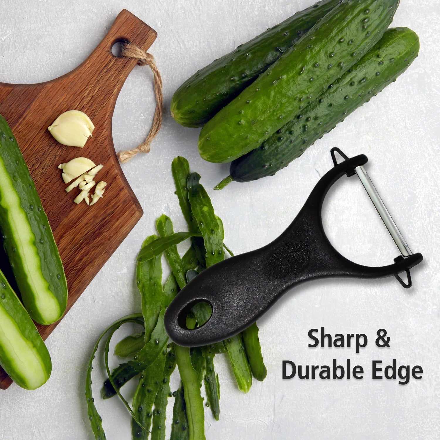 2056 Peeler Vegetable/Slicer Cutter Premium Razor Sharp Dual Stainless Steel Blades DeoDap