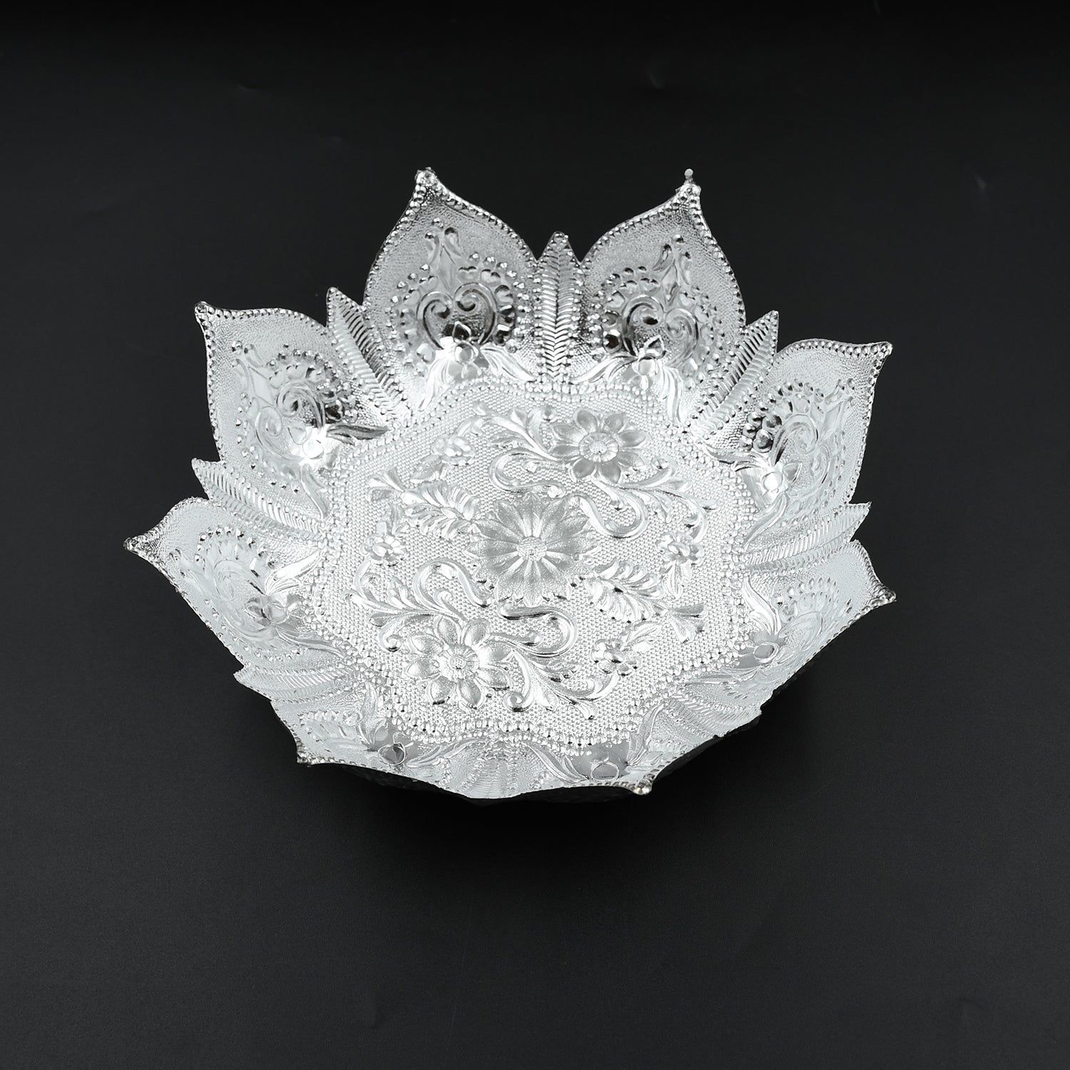 5481  DECORATIVE MUKHWAS SERVING TRAY SERVING MUKHWAS PLATE FANCY CANDY TRAY DRY FRUIT SERVING TRAY (2 Pc Set)