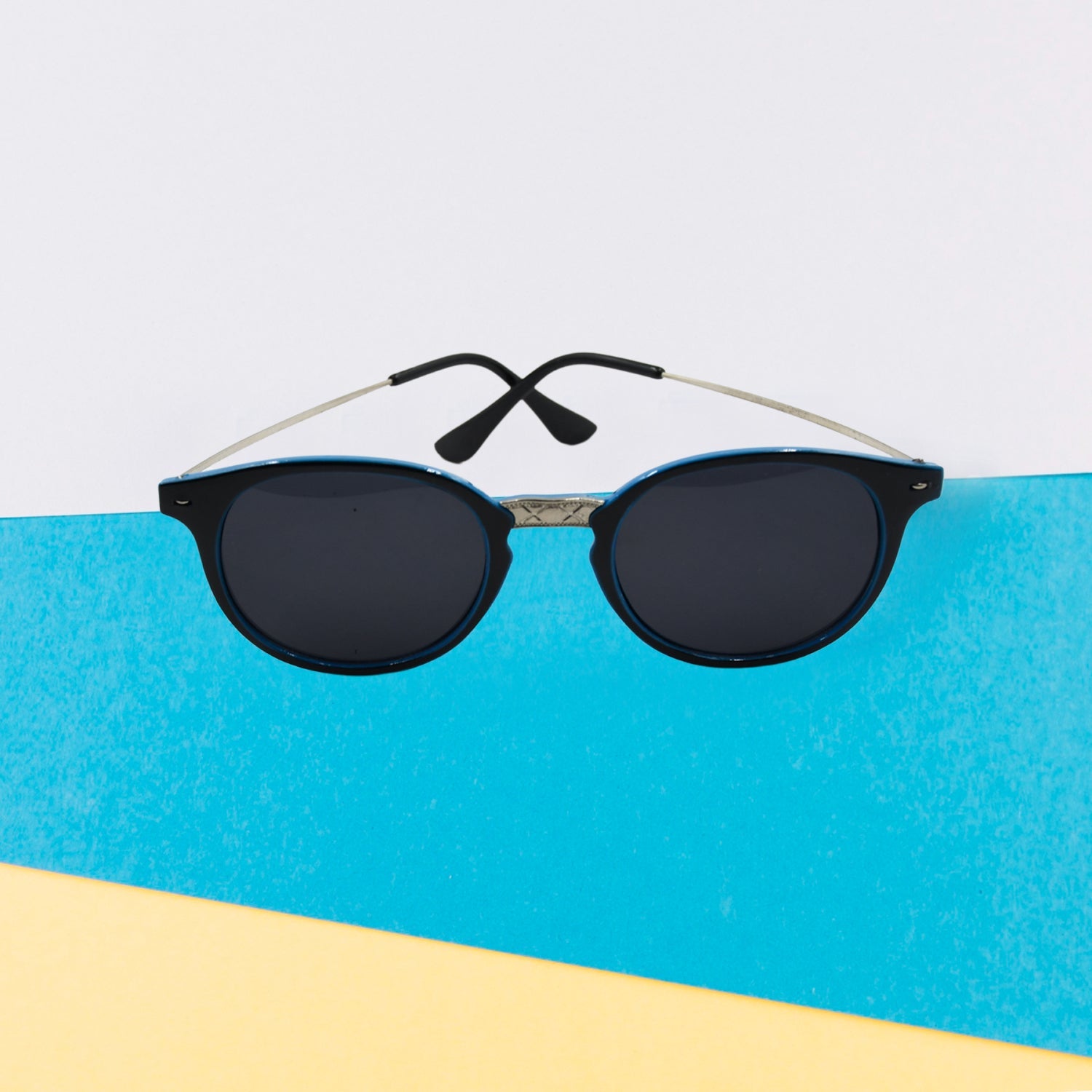 7756 UV Protected Round Sunglasses, classic Sunglasses for Men & Women, Lightweight