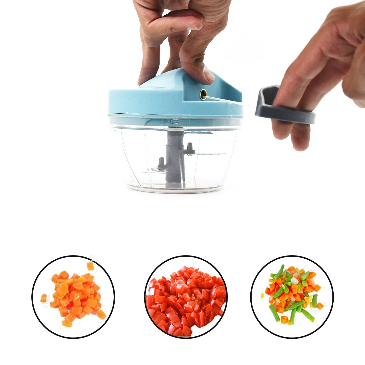 2765B 2in1 handy chopper for chopping and cutting of types of fruits and vegetables. DeoDap