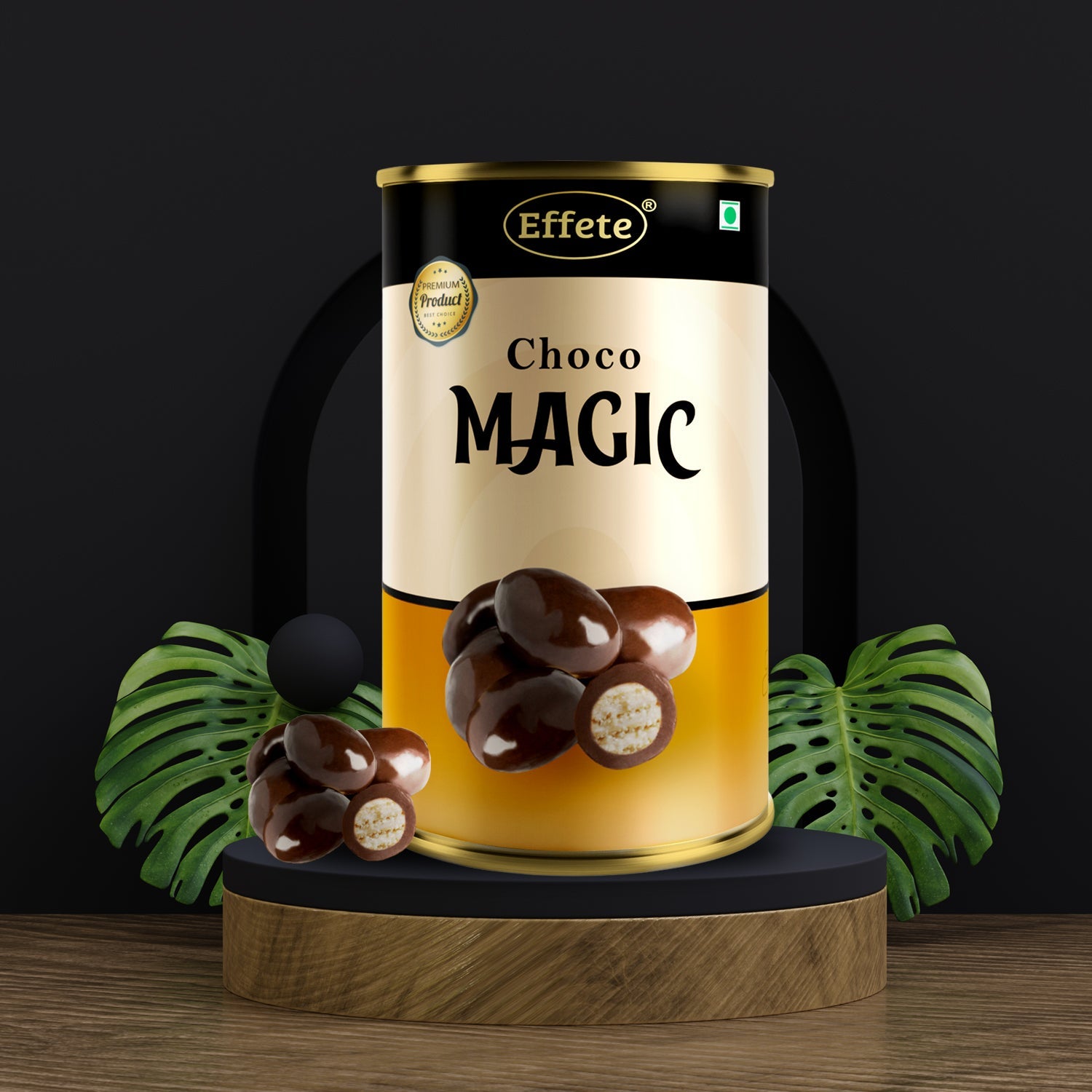 7829 Effete Choco Magic Center Filled Chocolate Can DeoDap