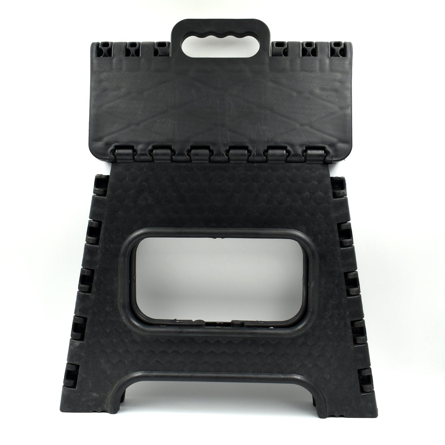 2101 Folding Lightweight Plastic Stool (Black)