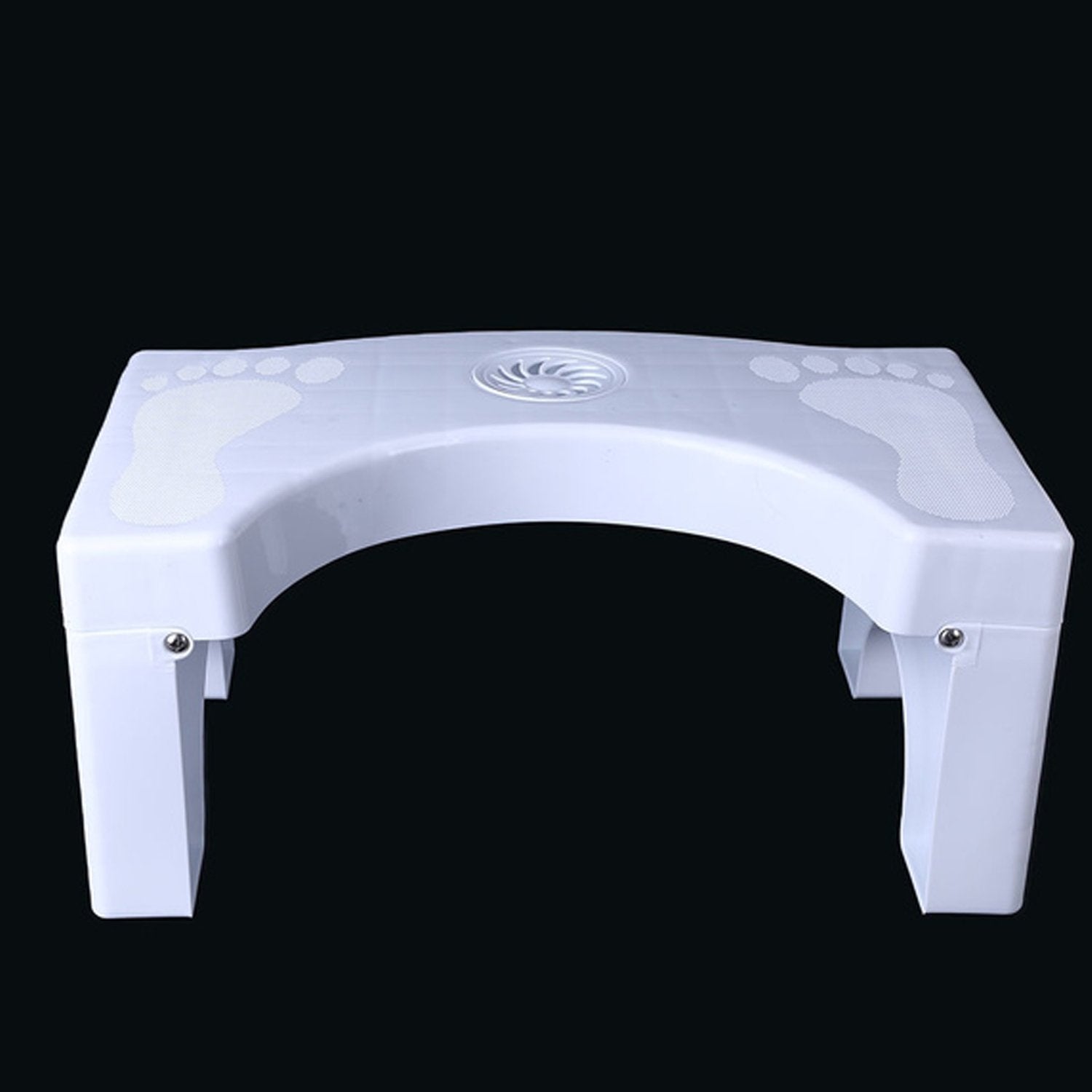 6005 Plastic Non-Slip Folding Toilet Squat Stool - White Color