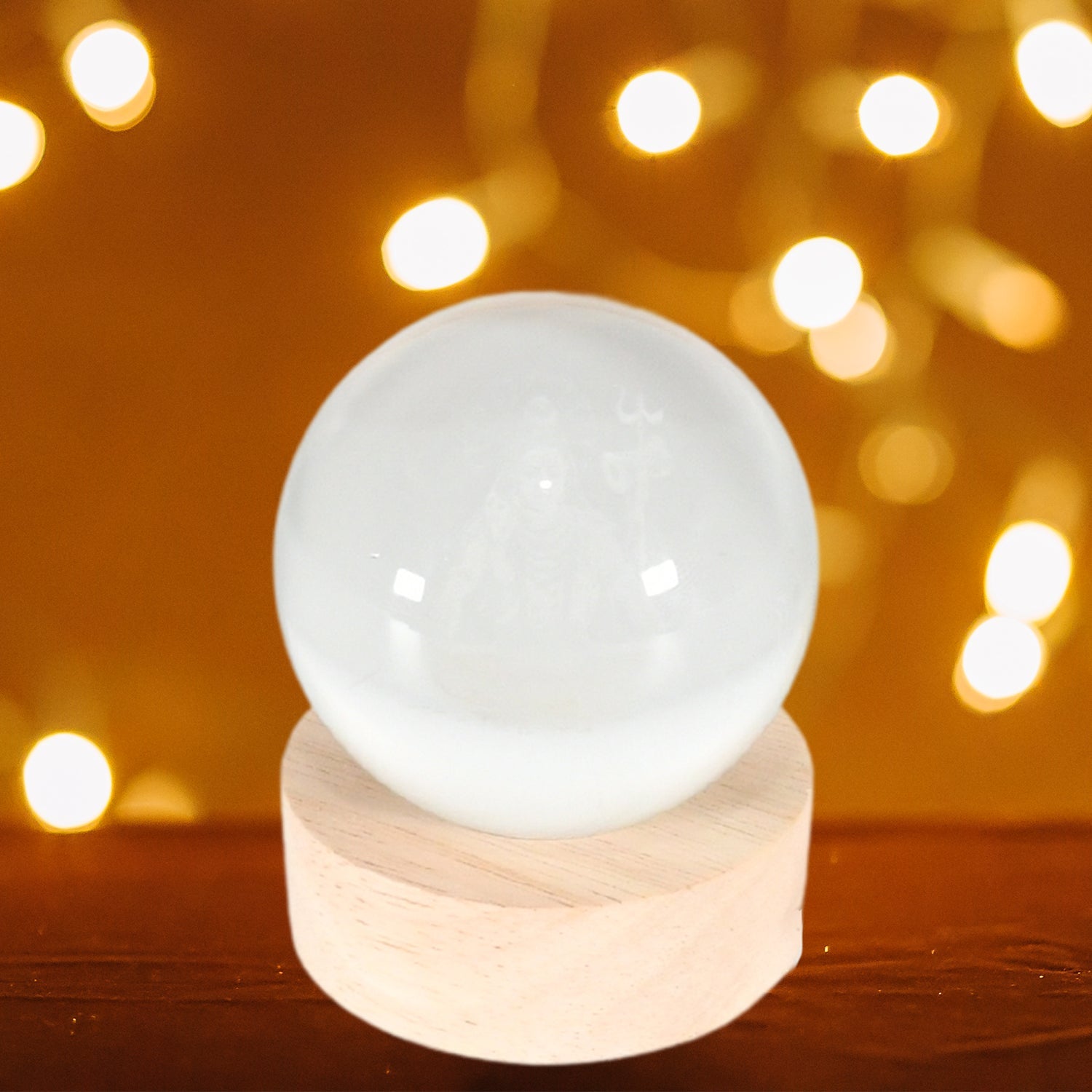 3D Crystal Ball lamps for Bedroom 3D Lamps for Home Decoration 3D Crystal Ball Night Light Gifts for Women Gifts for Men Room Decor Items for Bedroom for Friend and Family (1 Pc)