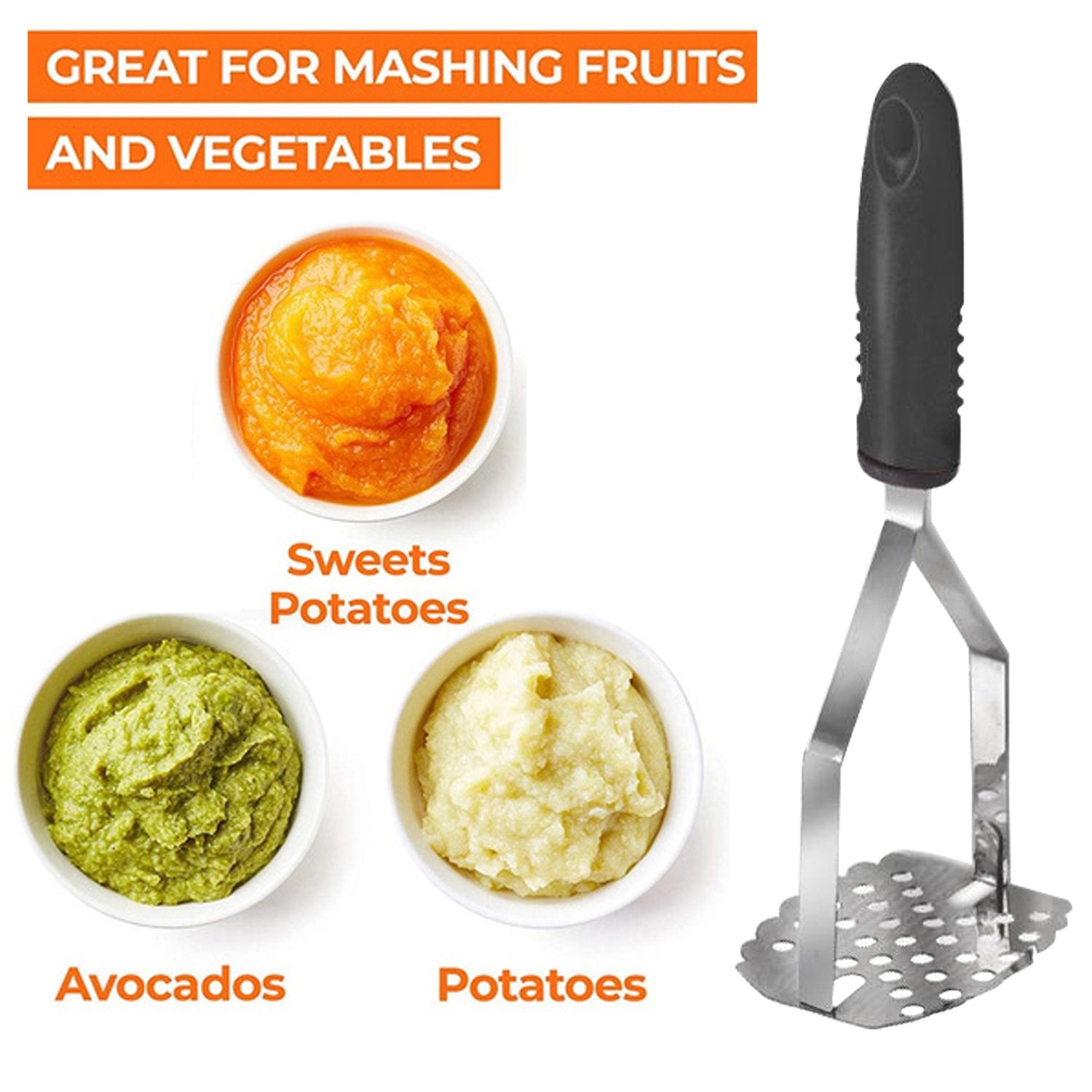 2470 Potato Vegetable Pav Bhaji Masher for Kitchen - SkyShopy