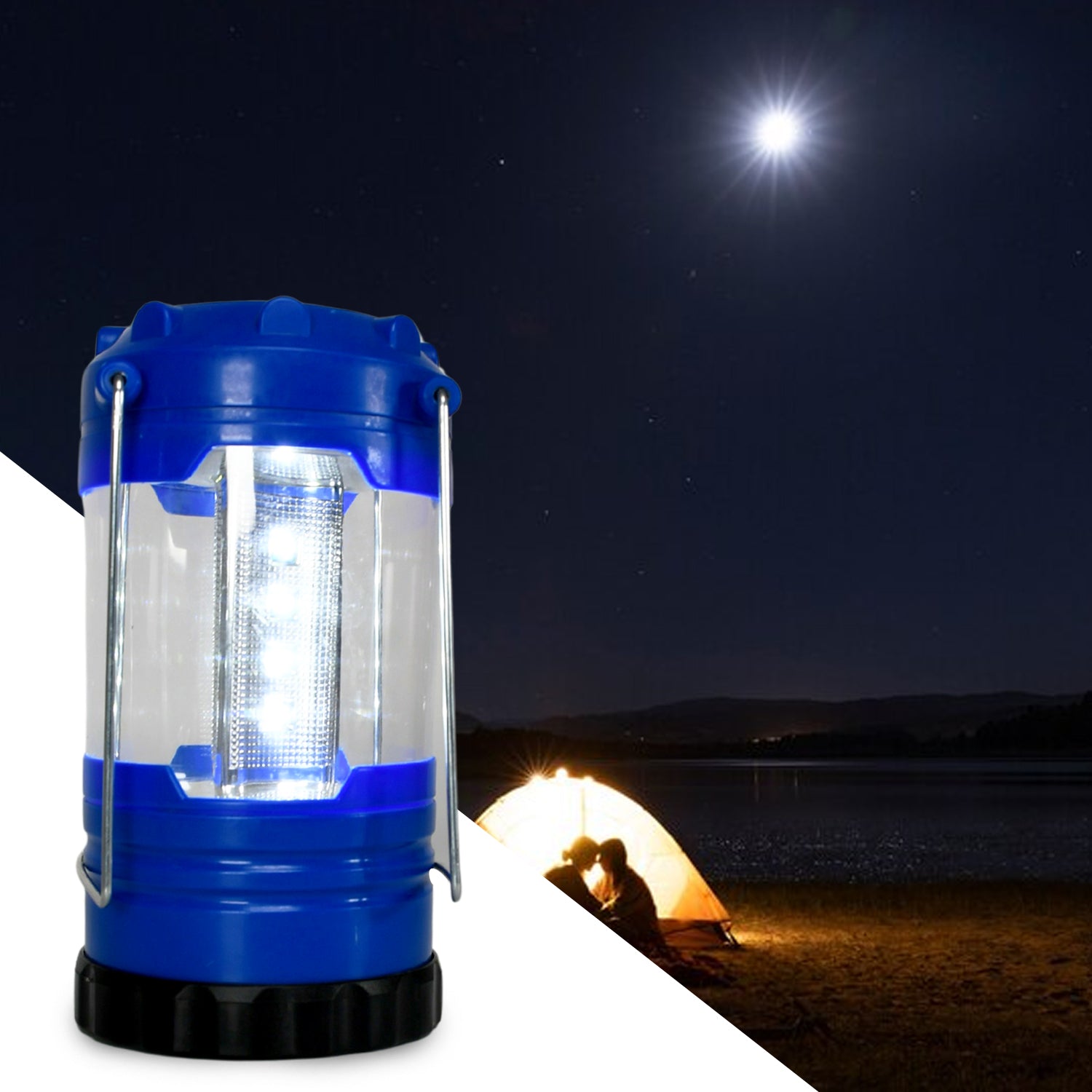 12690 Camping Lanterns, White Light Safe Durable Tent Light Portable and Lightweight for Hiking Night Fishing for Camping, Waterproof Battery, Battery operated Light (Battery Not Included)