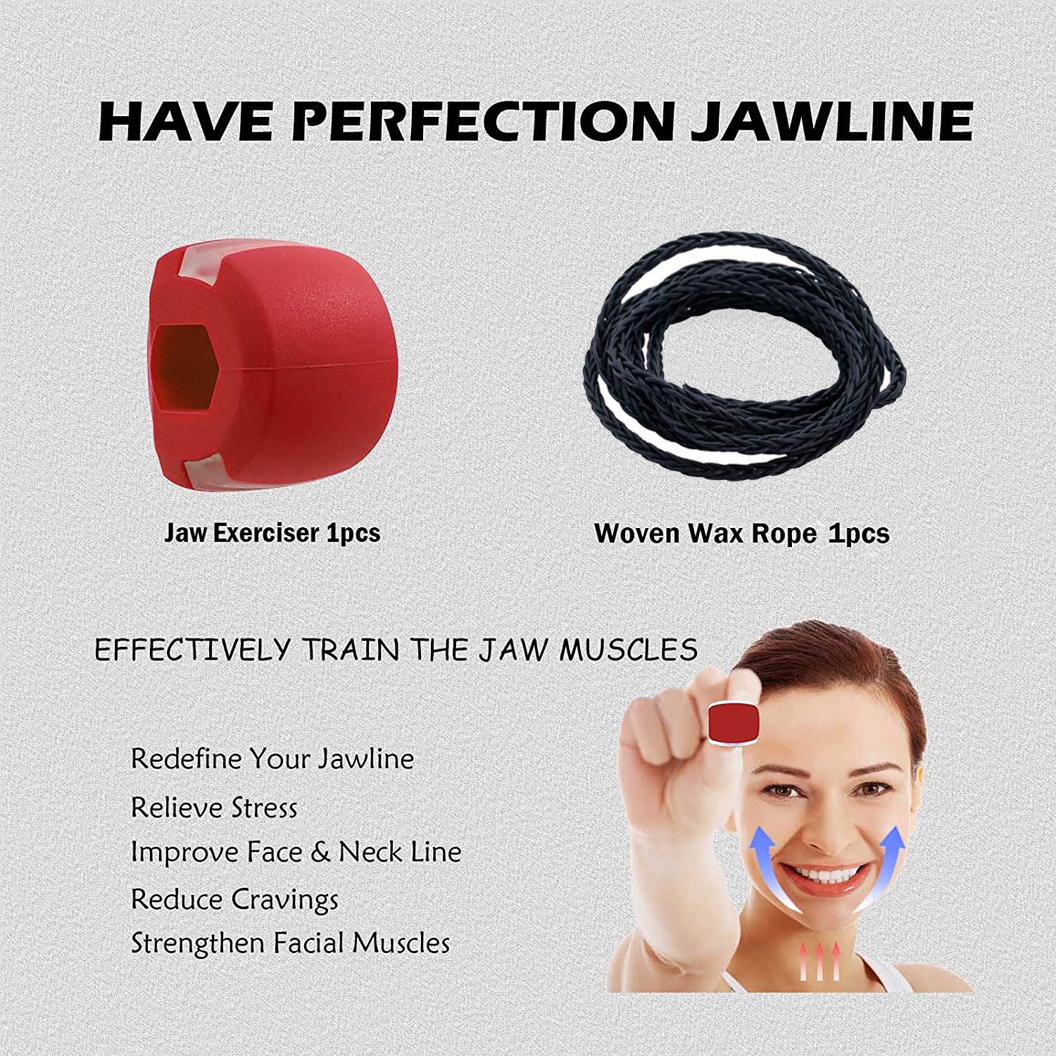 6101V Jawline Exerciser tool for men & women DeoDap