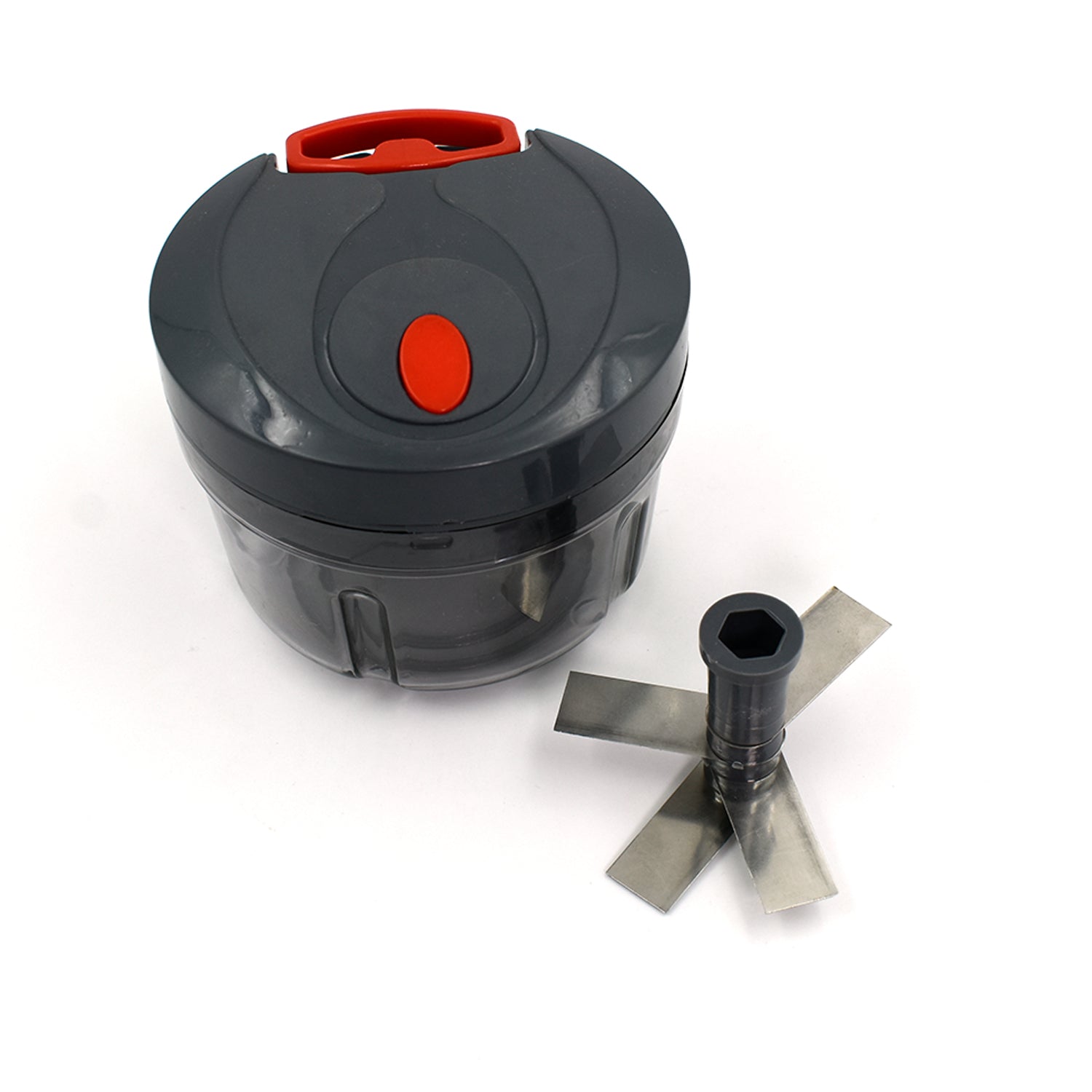 2784 4 Blade Handy Chopper For Chopping And Cutting Of Types Of Fruits And Vegetables Easily. DeoDap