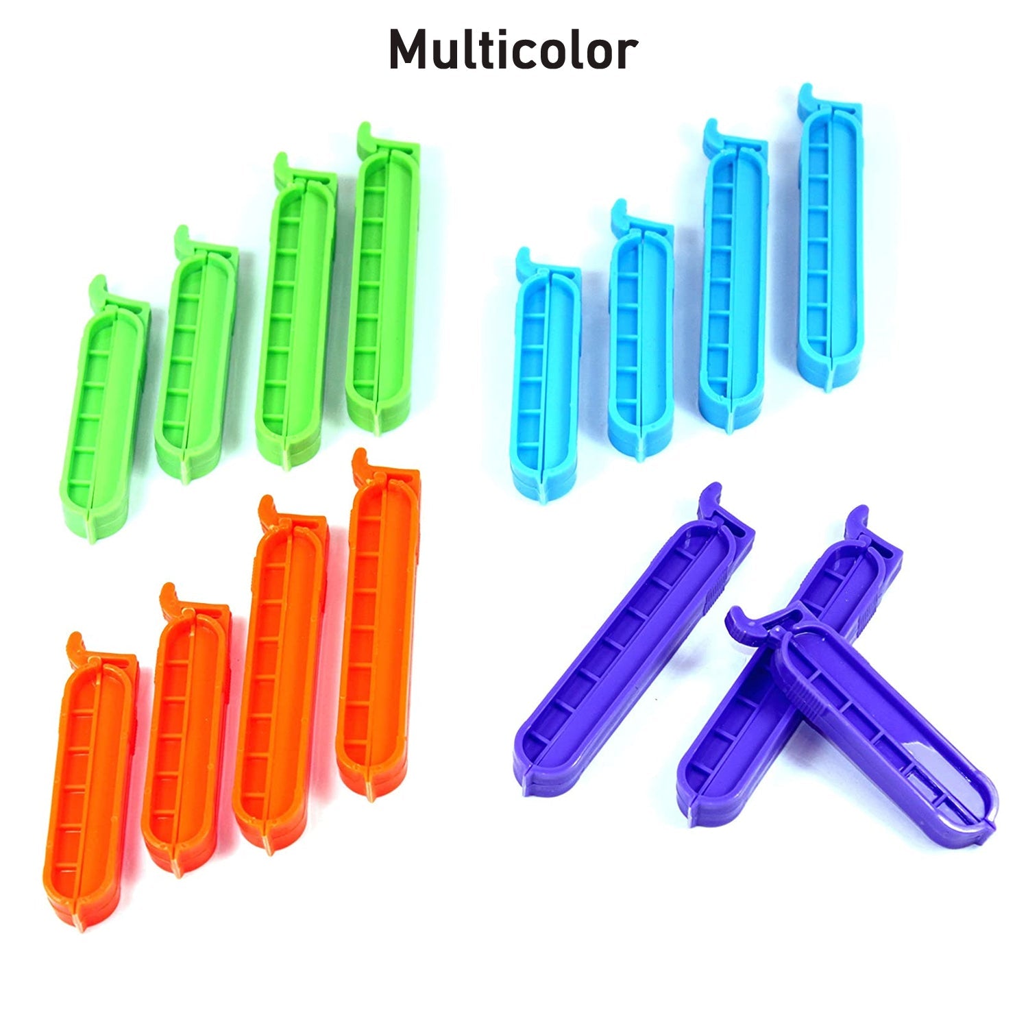 4068 Sealing clips, clips for food bags, freezer bag clips, plastic for packaging sweets and snacks in the kitchen DeoDap