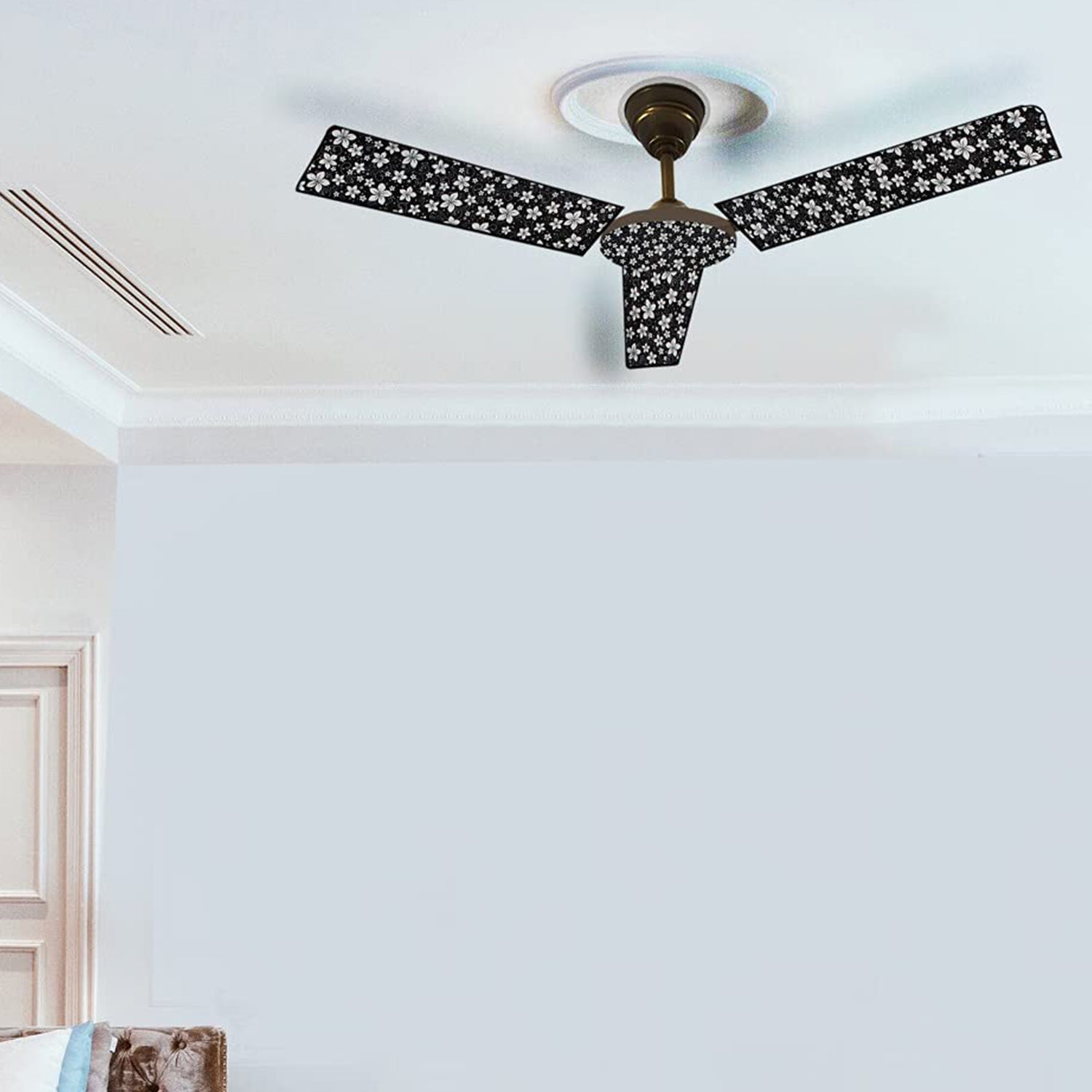 4827 Ceiling Fan Blade Cover Used As A Covering Of Ceiling Fans Present In All Types Of Places DeoDap