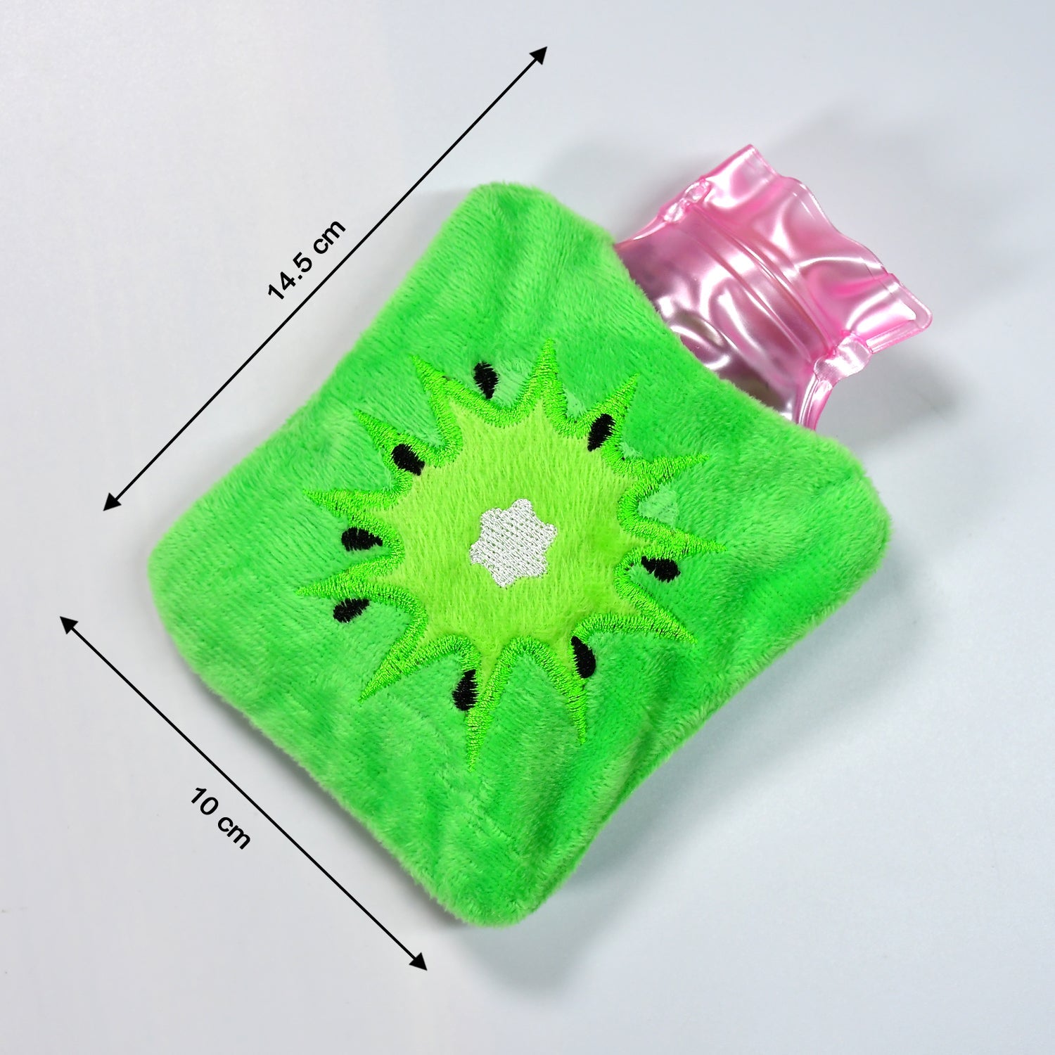 6521 Green sun small Hot Water Bag with Cover for Pain Relief, Neck, Shoulder Pain and Hand, Feet Warmer, Menstrual Cramps. DeoDap